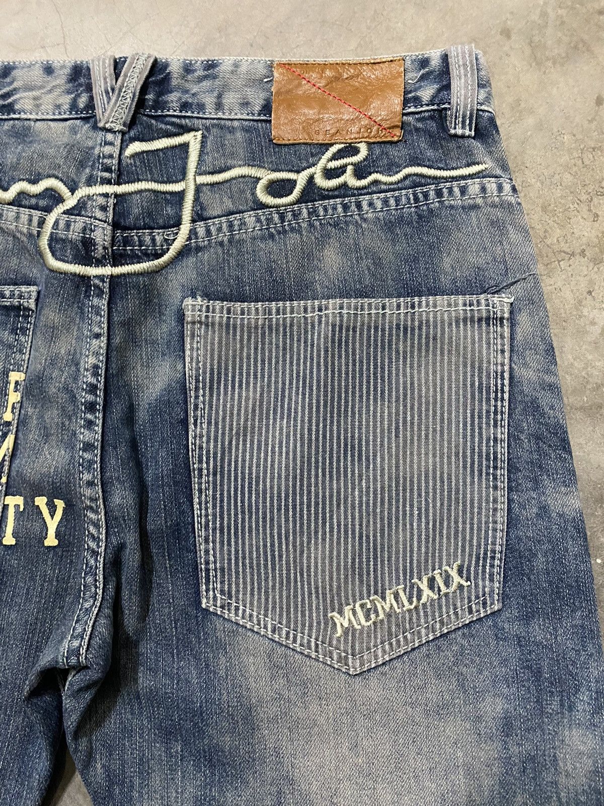 JNCO × Sean John Y2k Sean John Acid Wash Denim Baggy p108 Size US 35 - 17 Thumbnail