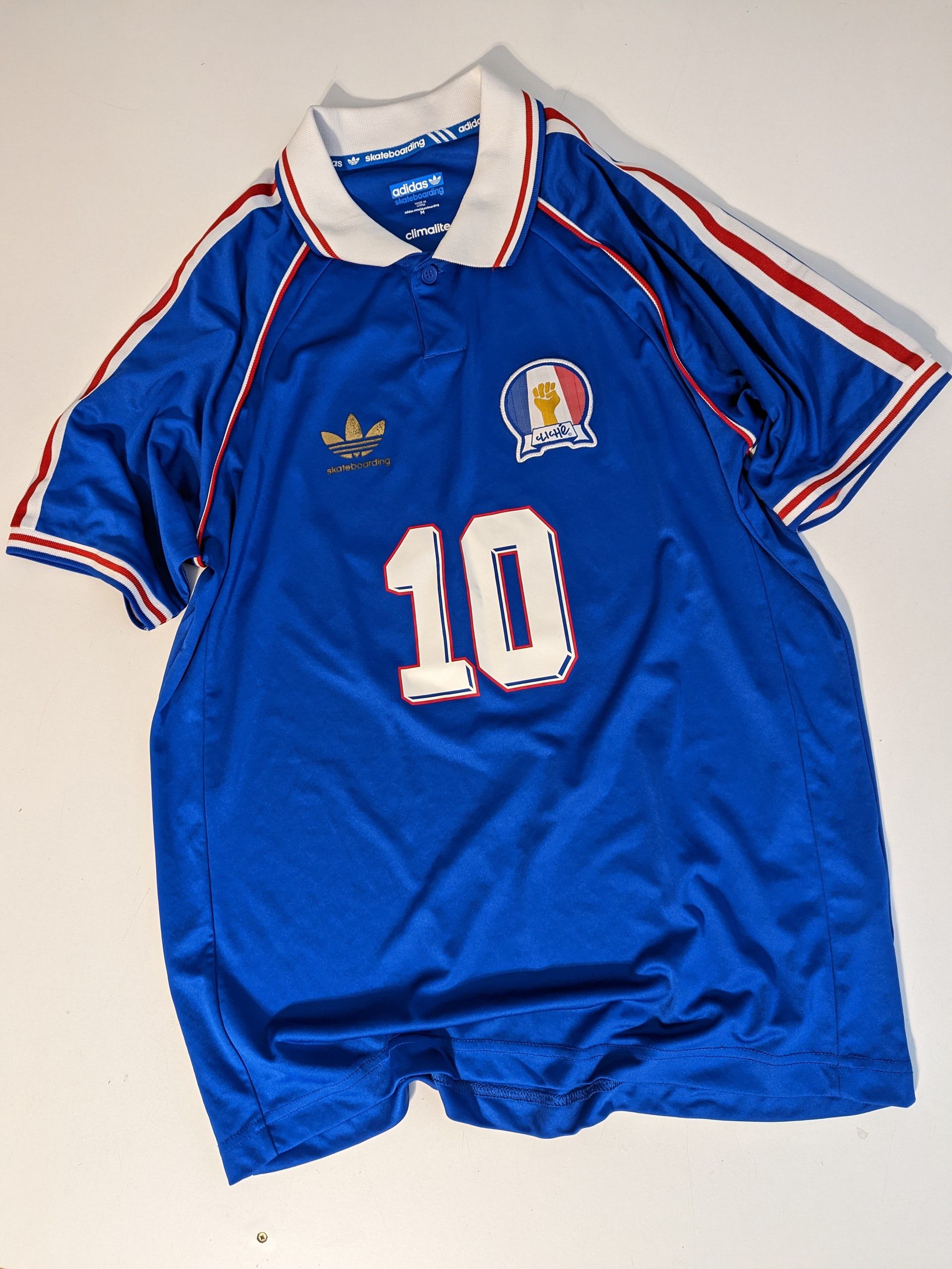 Adidas 2014 adidas Skateboarding x Cliché France Jersey Puig #10 Size US M / EU 48-50 / 2 - 1 Thumbnail