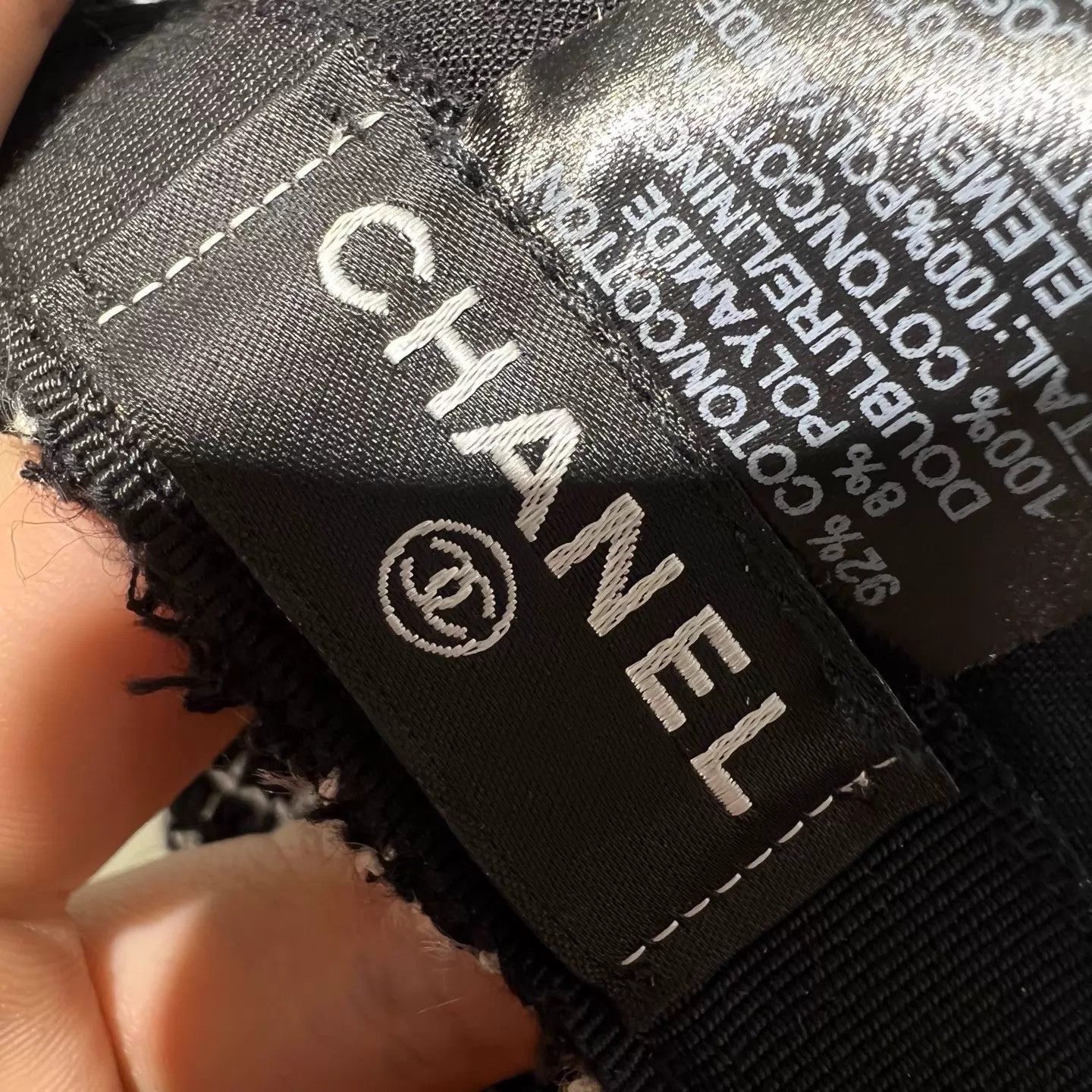 Chanel CHANEL tweed CC logo black and white wool baseball cap Size ONE SIZE - 5 Thumbnail