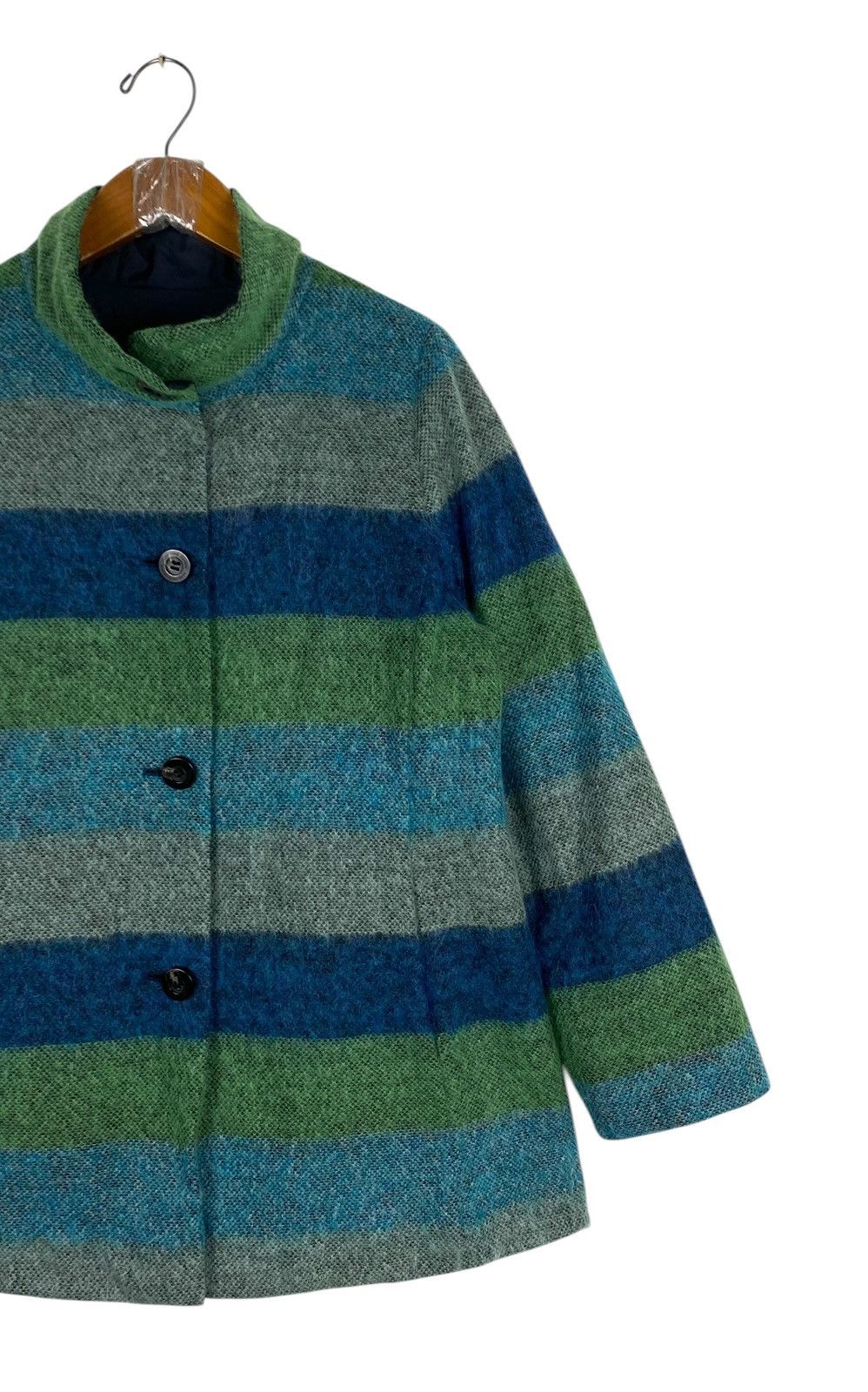 Japanese Brand Rare‼️ Nuovo Quaranta Wool Blend Coat Made in Japan Size M / US 6-8 / IT 42-44 - 3 Thumbnail