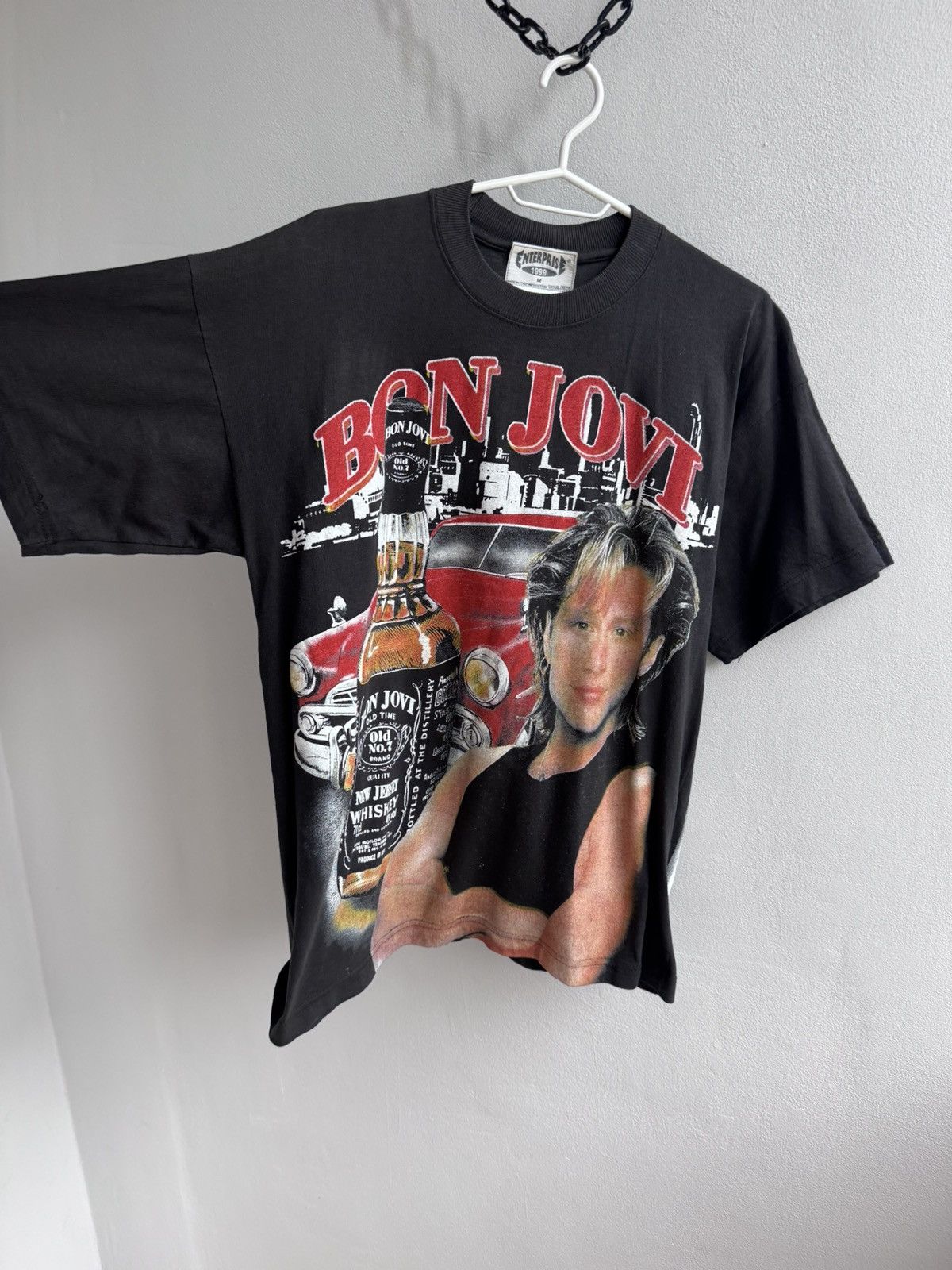 Band Tees Bon Jovi 1999 Vintage 90s Overprinted T Shirt Tee Band Tees Size US M / EU 48-50 / 2 - 3 Thumbnail