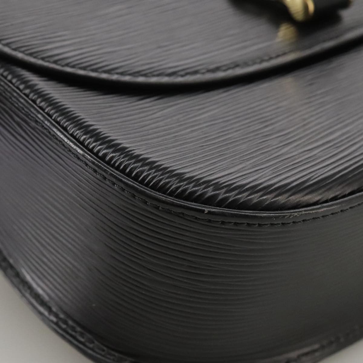 Louis Vuitton LOUIS VUITTON Epi Saint Cloud GM Shoulder Bag Black Noir Size ONE SIZE - 14 Thumbnail