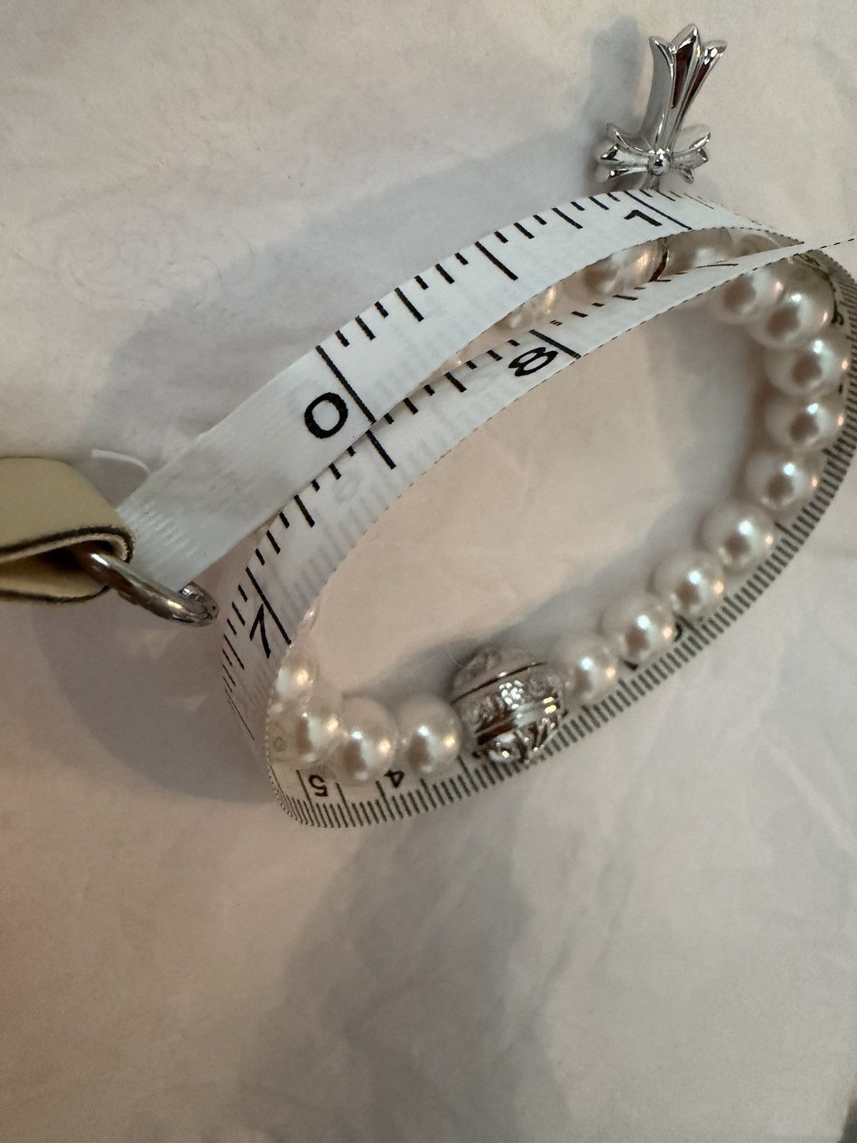 Chrome Hearts Chrome Hearts X Mikimoto 18K White Gold Akoya Pearl Bracelet Size ONE SIZE - 10 Thumbnail