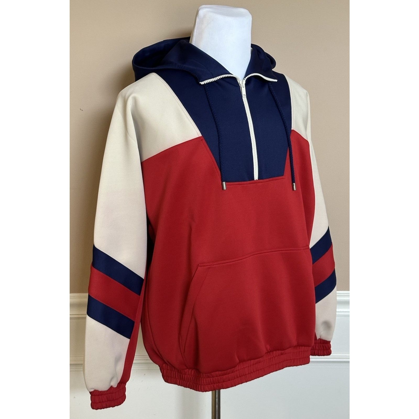 Gucci Gucci Men's Red/White/Blue Jacket with Hoodie Small 706413 Size US S / EU 44-46 / 1 - 4 Thumbnail