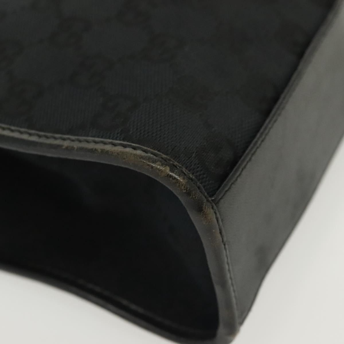 Gucci GUCCI GG Canvas Jackie Hand Bag Black Silver 002 002 Size ONE SIZE - 10 Thumbnail