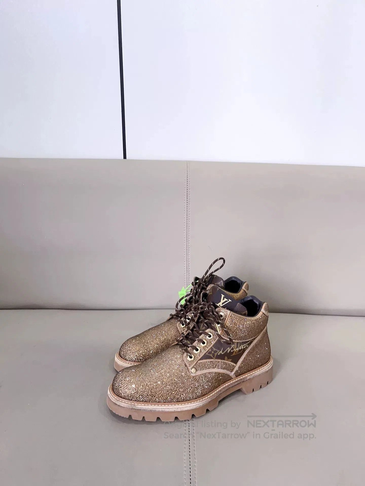 Louis Vuitton Louis Vuitton Diamond Monogram Yellow Martin Boots. Size US 8 / EU 41 - 2 Thumbnail