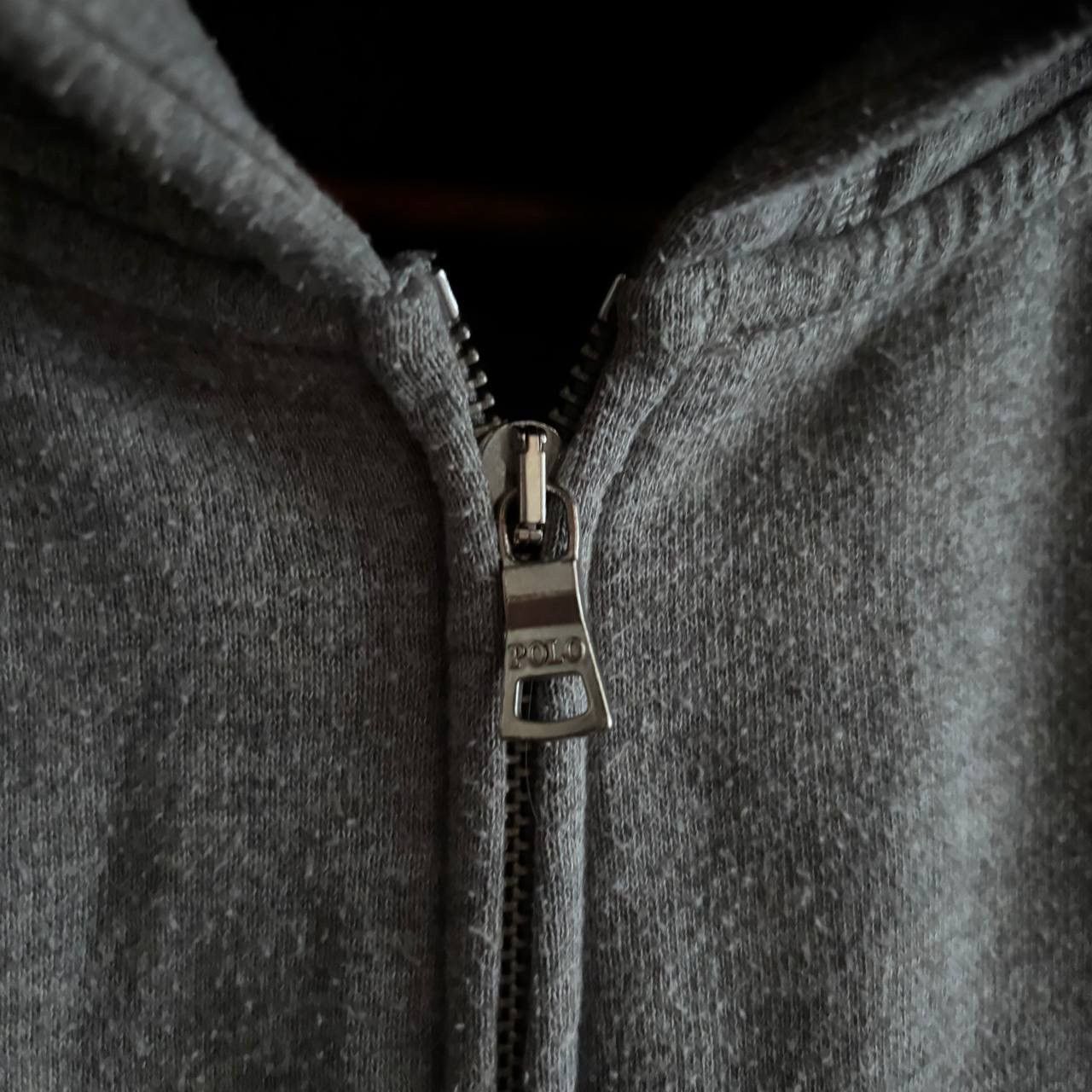 Vintage Vintage Polo Ralph Lauren Zip Hoodie Grey Punk ERD Size US XL / EU 56 / 4 - 3 Thumbnail