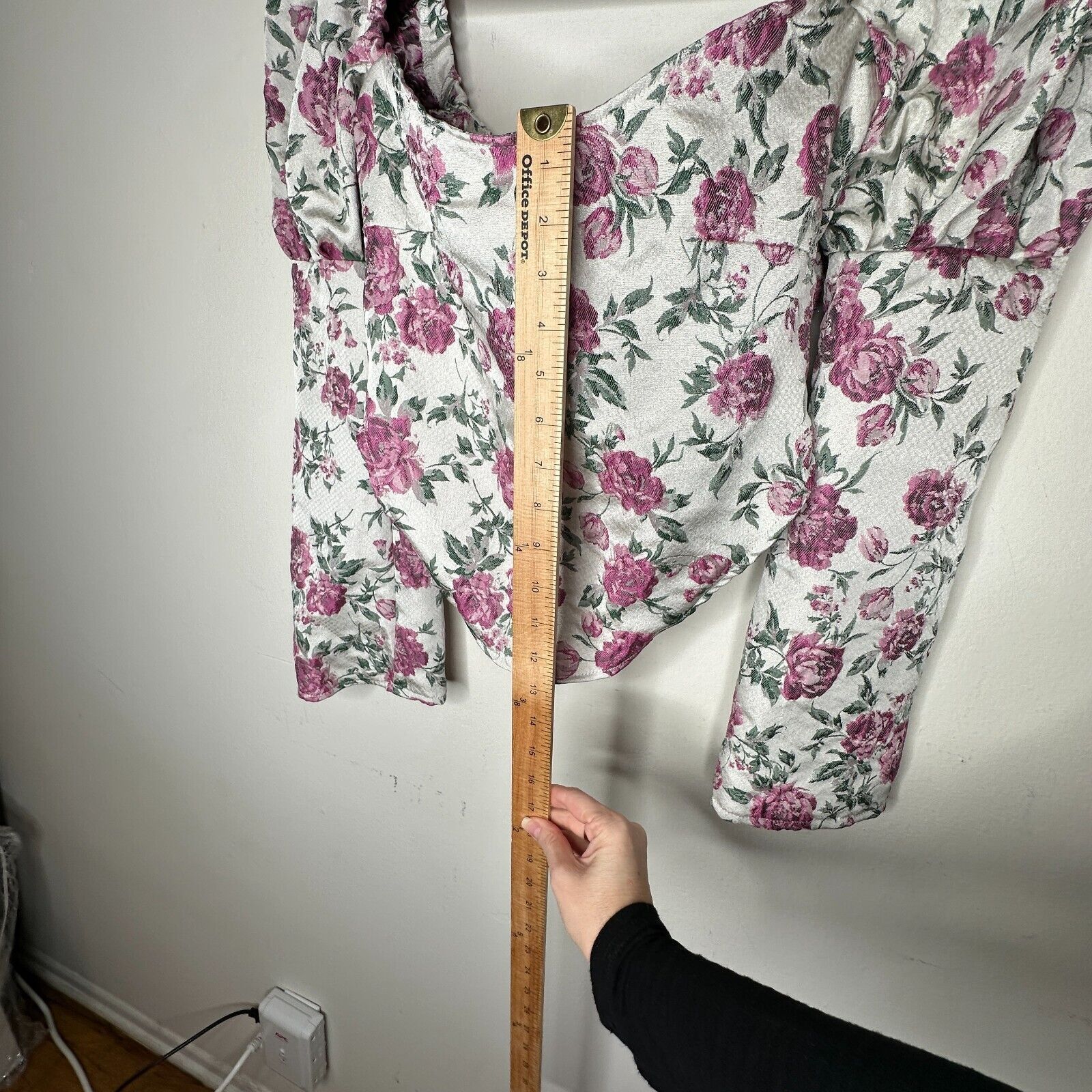 Other Olivia Rose The Label Floral Square Neck Puff Sleeve Crop XL Size XL / US 12-14 / IT 48-50 - 6 Thumbnail