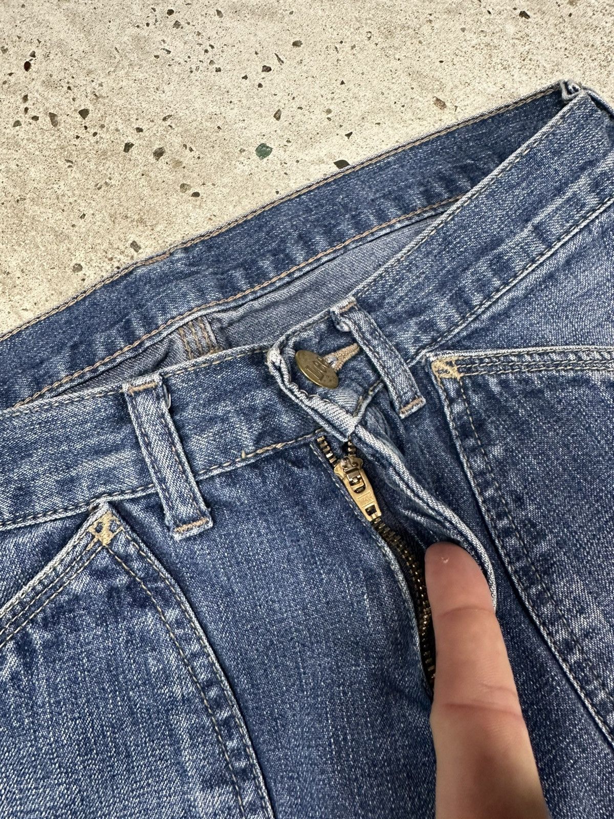 Carhartt × Lee × Vintage Vintage 90s Lee Workwear Flare Boot Cut Denim Pants Rare Size US 29 - 8 Thumbnail