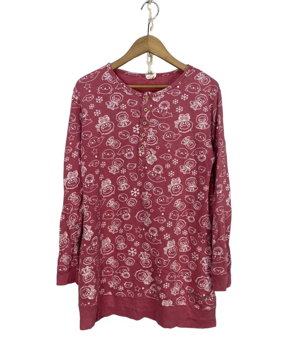 Drugstore fullprint half button up sweatshirt