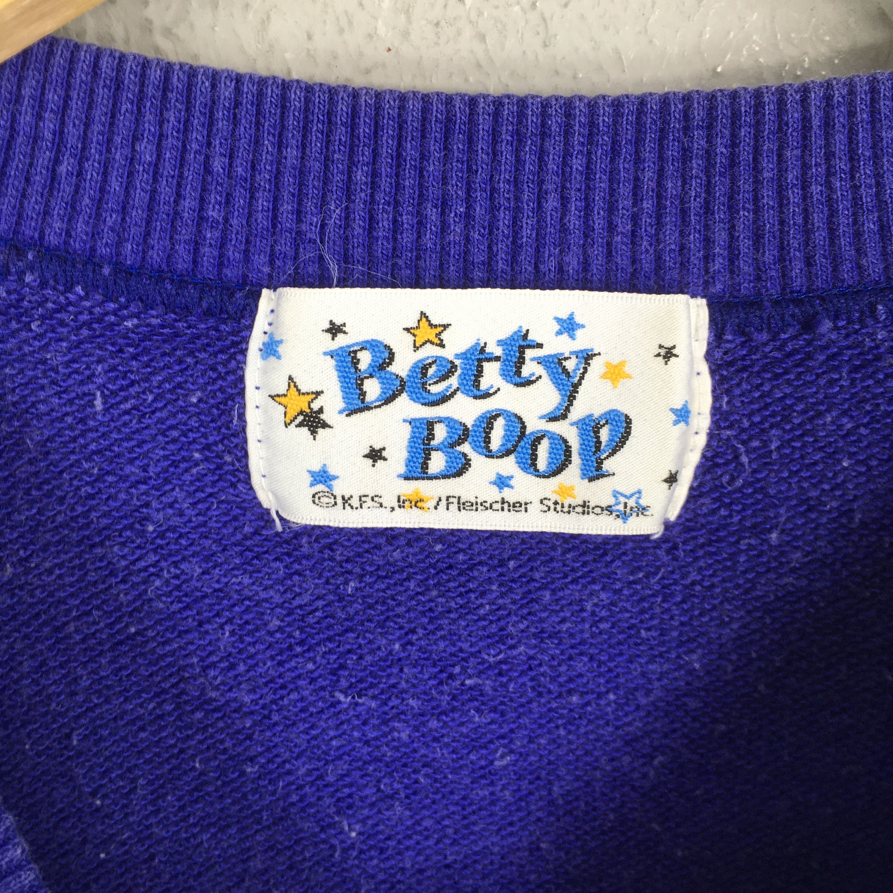 Cartoon Network × Vintage Vintage 90s Betty Boop Purple Sweatshirt Medium Size US M / EU 48-50 / 2 - 6 Thumbnail