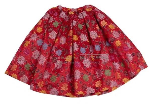 Comme des Garcons Comme Des Garcons size S Red vintage floral design skirt Size 23" - 3 Thumbnail
