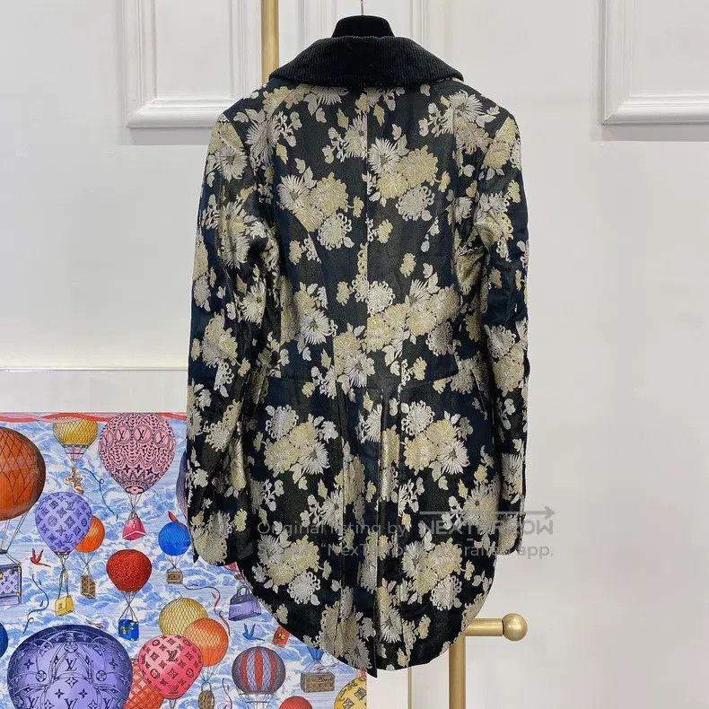 Comme des Garcons Comme Des Garcons Black gold thread print jacket, size S Size S / US 4 / IT 40 - 2 Thumbnail