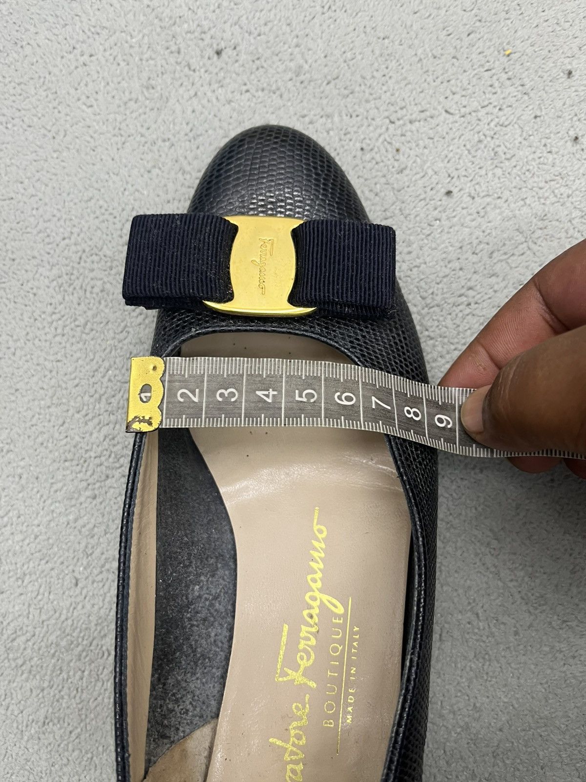 Salvatore Ferragamo SALVATORE FERRAGAMO PUMPS BLUE LEATHER SHOE Size US 5 / IT 35 - 16 Thumbnail