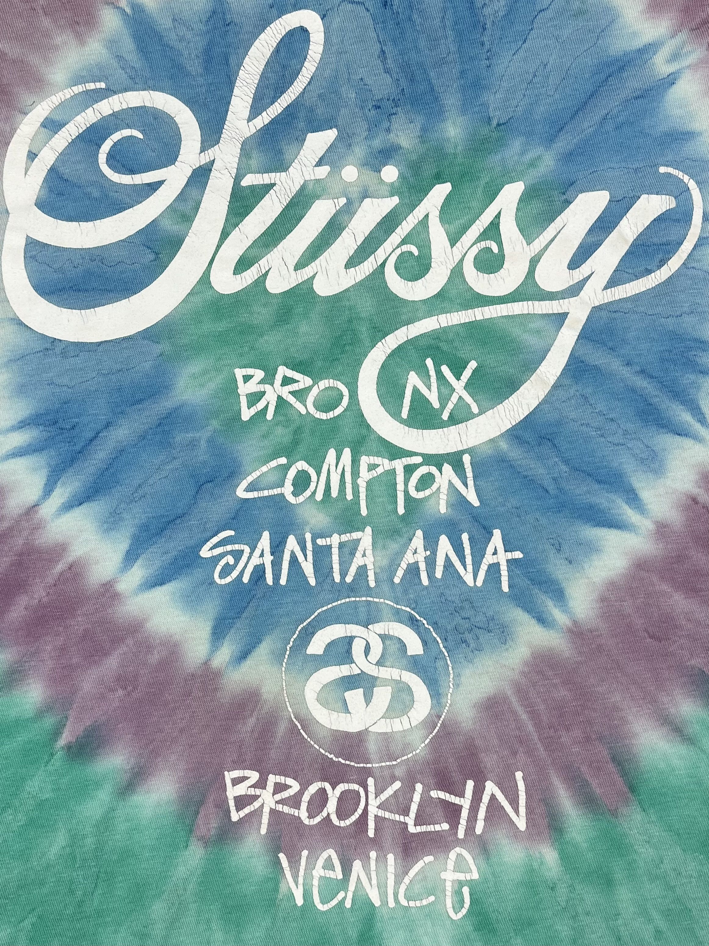 Stussy Vintage Stussy World Tour Big Logo Tie-Dye T Shirt 00’s Size US M / EU 48-50 / 2 - 19 Thumbnail