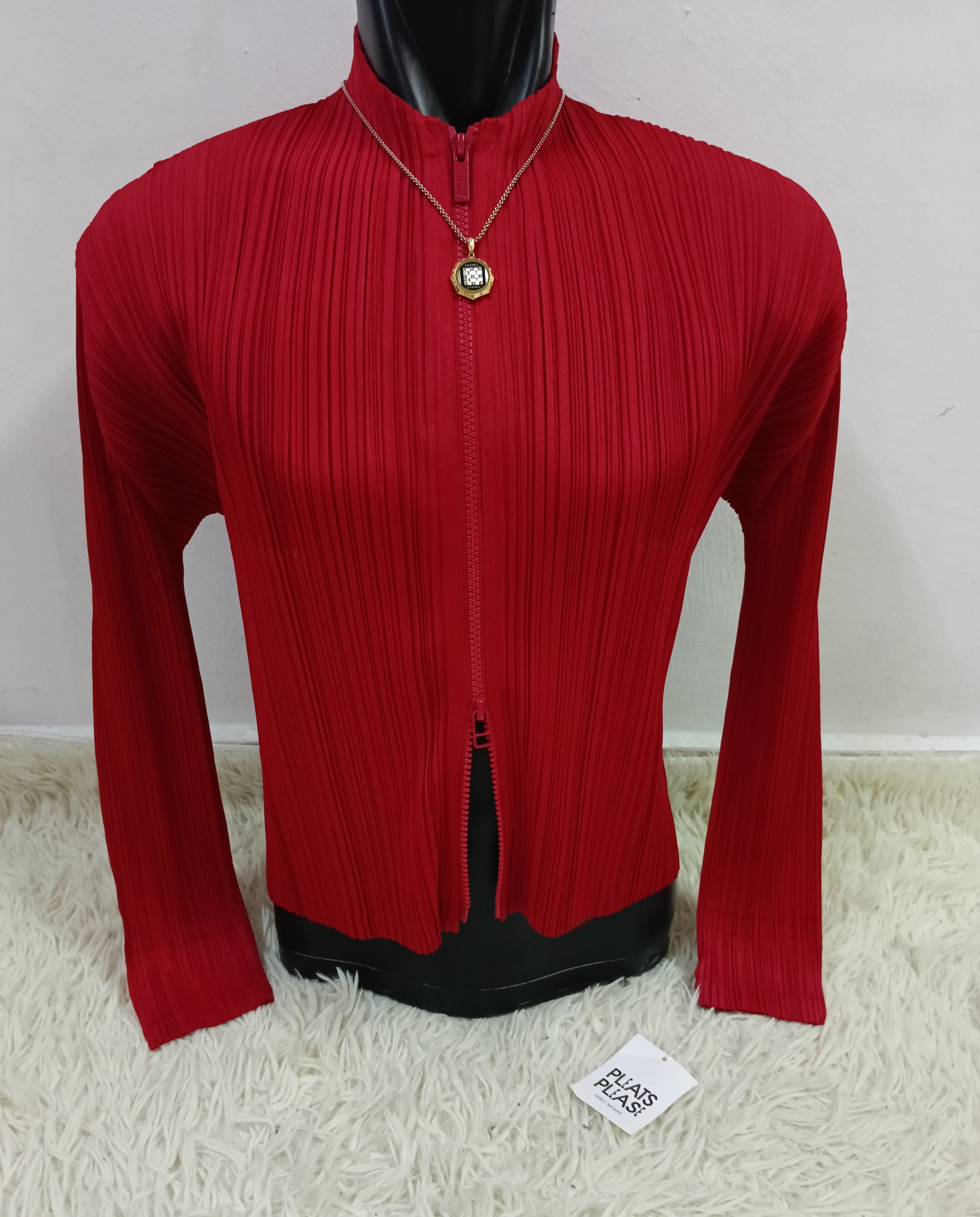 Pleats Please Issey Miyake PLEAT PLEASE ZIPPER JACKET(SIZE 4) Size L / US 10 / IT 46 - 1 Thumbnail