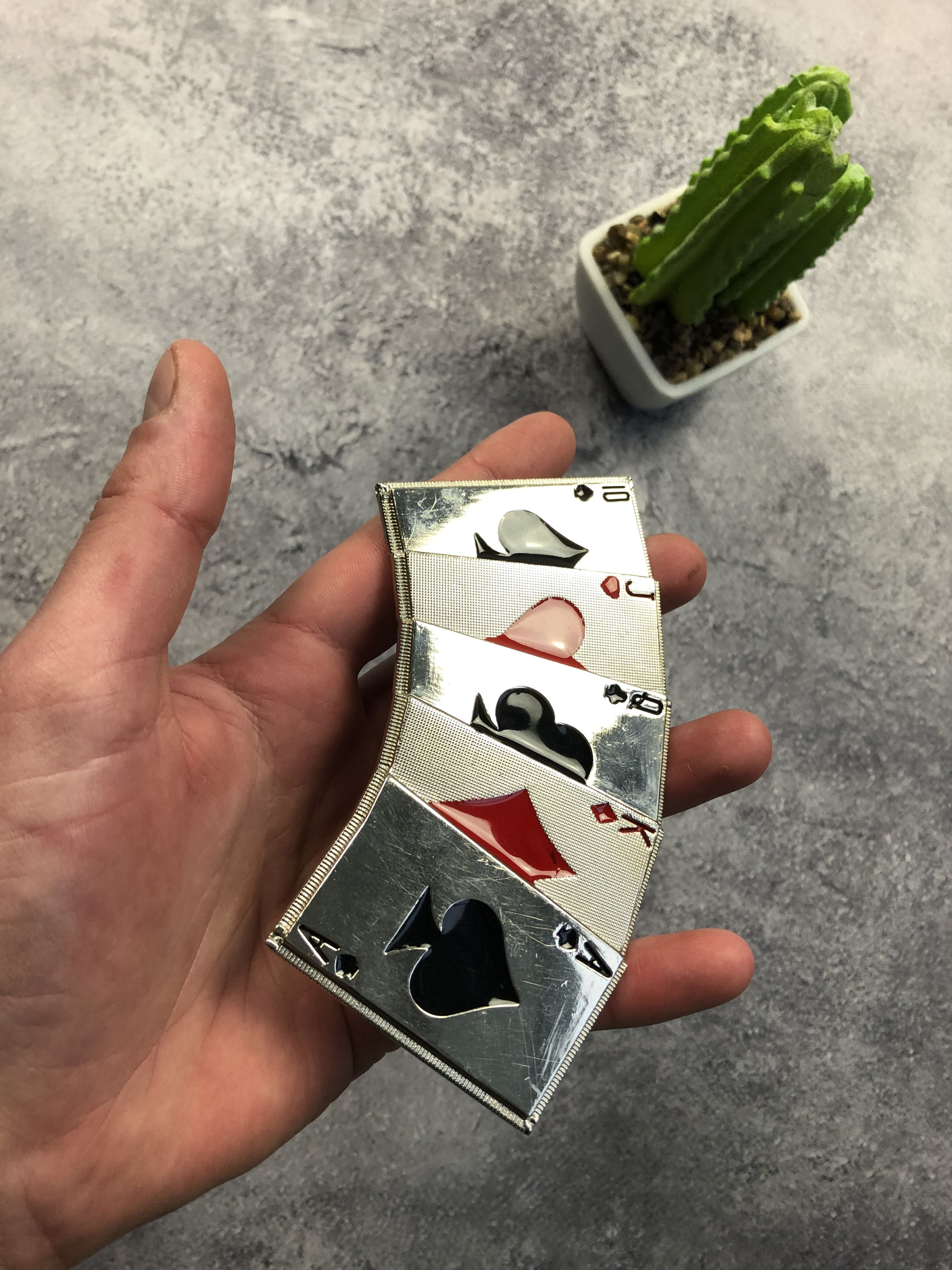 Other BELT BUCKLE In The Shape Of a Playing Card Deck Streetwear Size ONE SIZE - 7 Thumbnail
