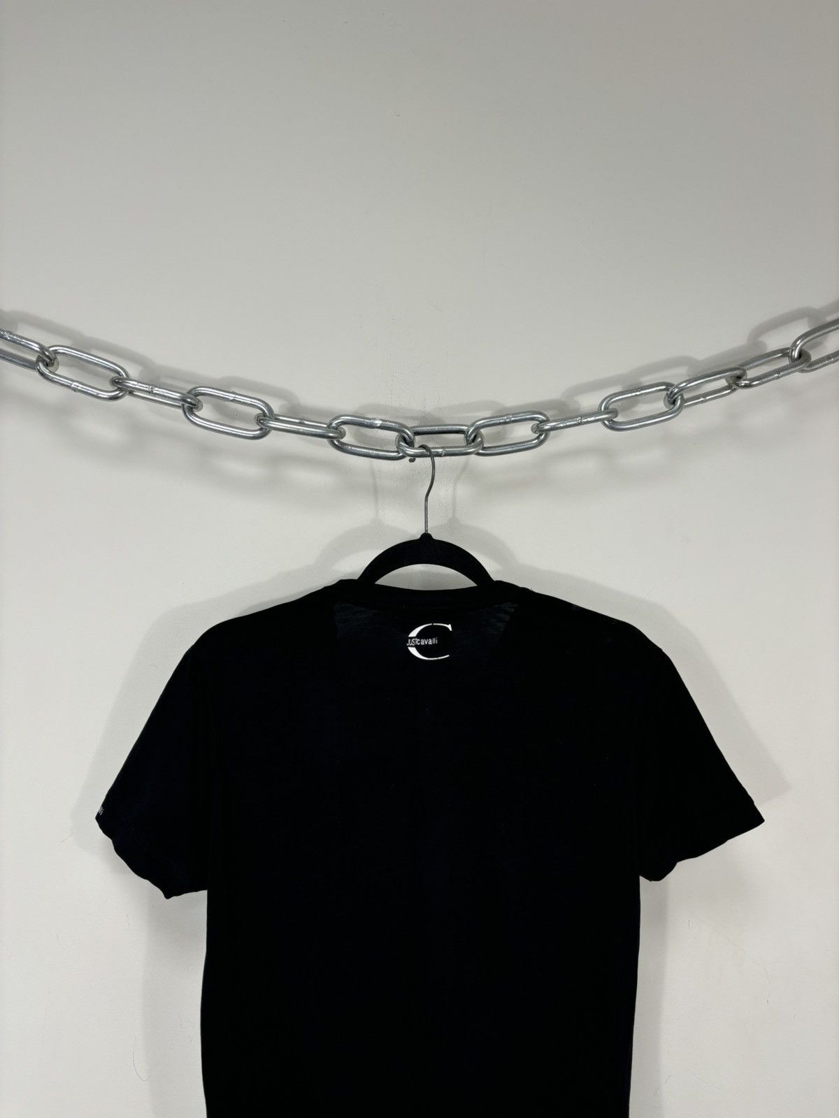 Just Cavalli Just Cavalli Women’s Big Eagle Logo Luxury Black T-Shirt Tee Size L / US 10 / IT 46 - 11 Thumbnail