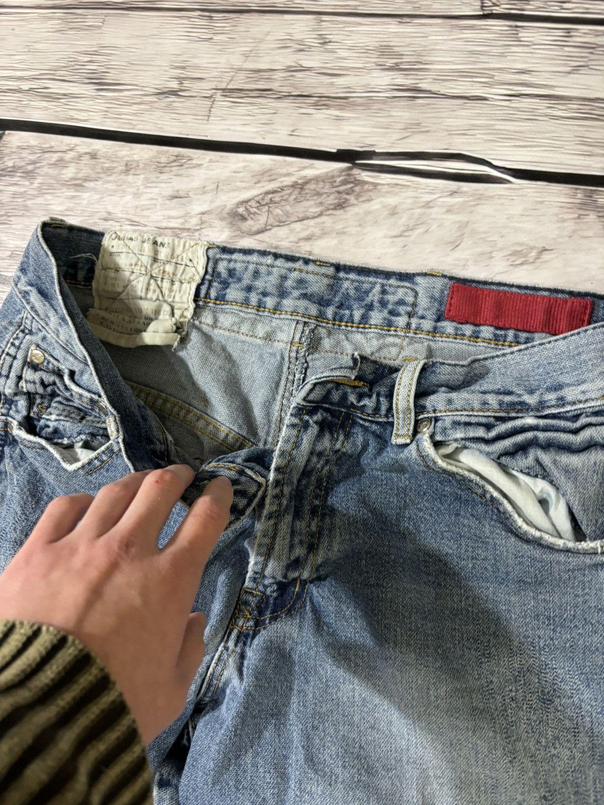 JNCO × Japanese Brand Vintage Baggy Rap sk8 Jnco Style Washed Jeans y2k Size US 32 / EU 48 - 7 Thumbnail