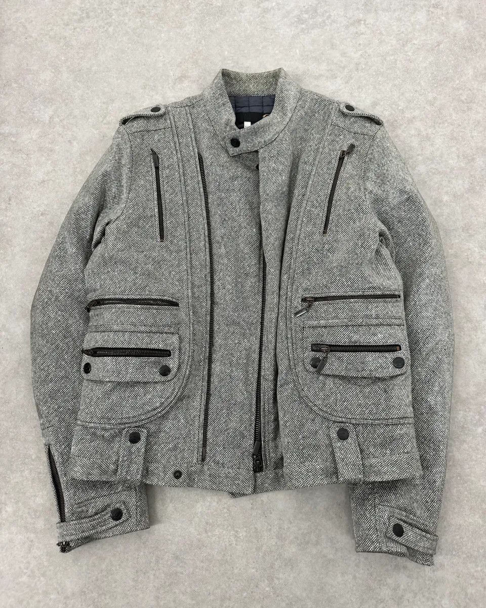 Just Cavalli 2000s Cavalli Grey Multi Zip Astro Jacket Size US M / EU 48-50 / 2 - 4 Thumbnail