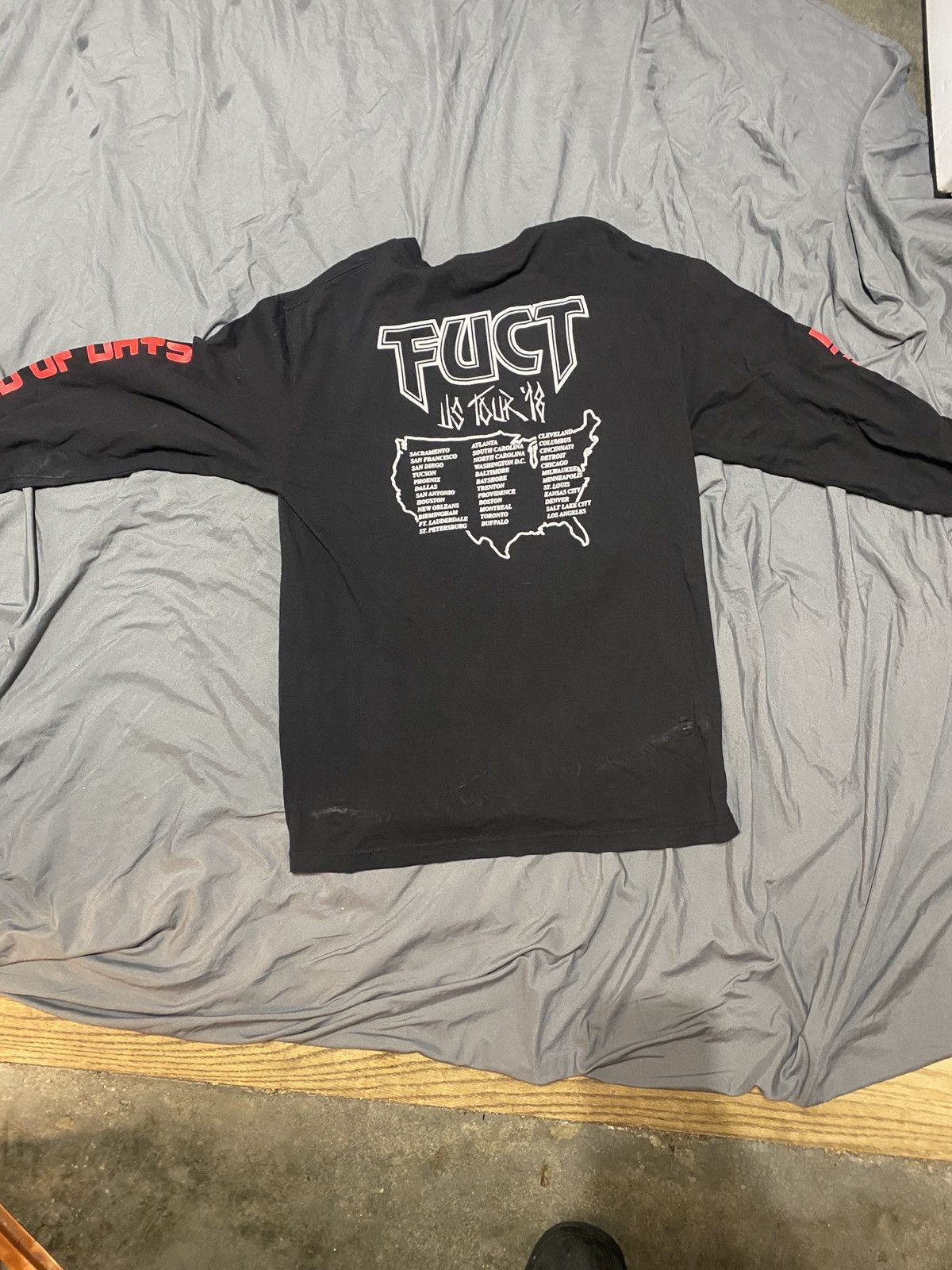 FUCT Fuct “End of days” U.S tour long sleeve shirt 2018 Size US L / EU 52-54 / 3 - 5 Thumbnail