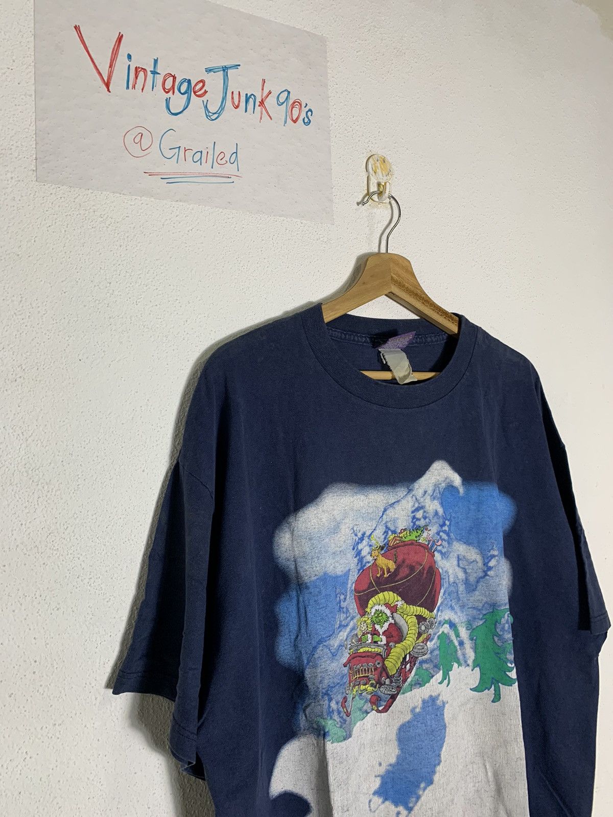 Vintage Vintage Movie promo t-shirt THE GRINCH Size US L / EU 52-54 / 3 - 5 Thumbnail
