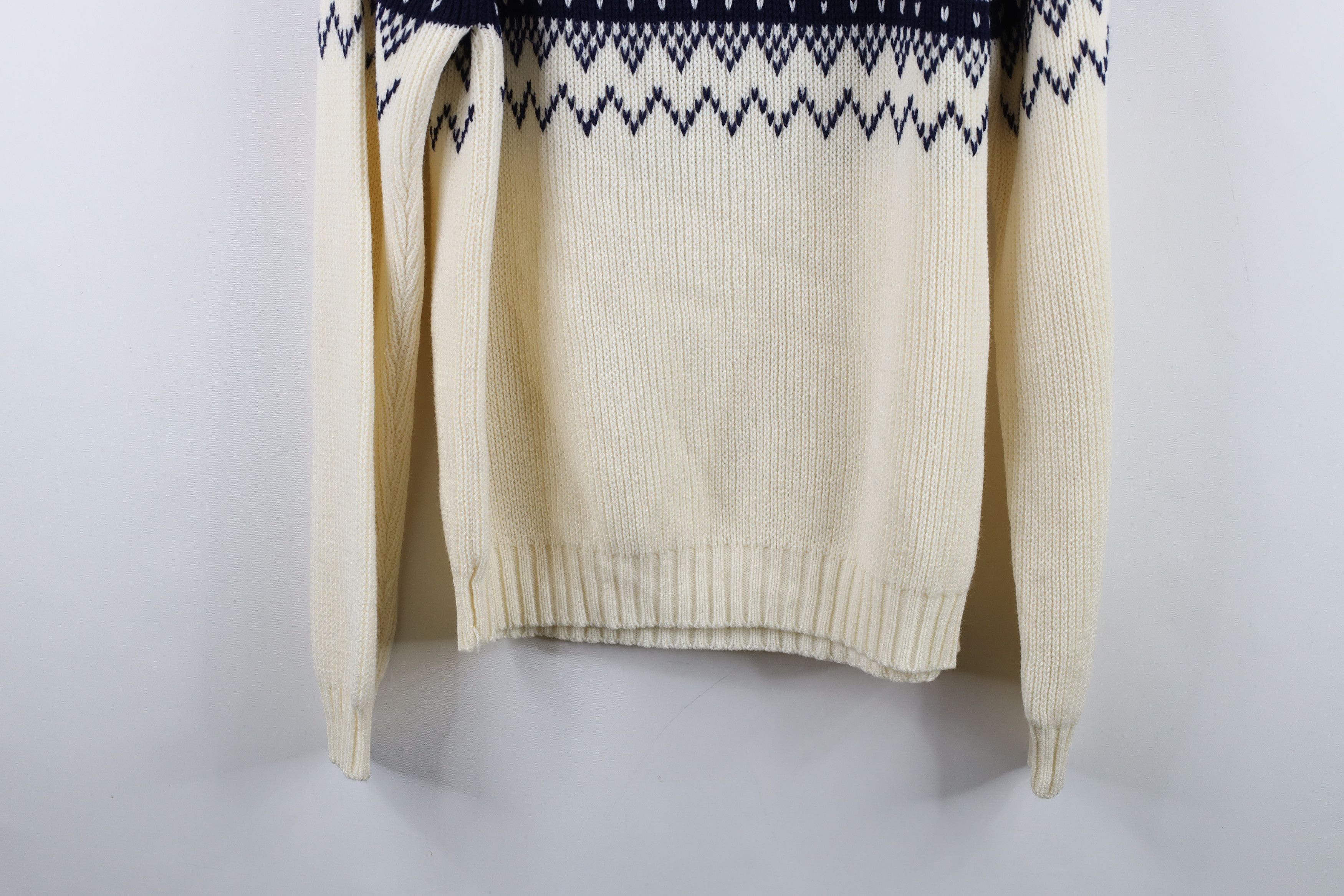 Vintage Vintage 60s 70s Mid Century Modern Ribbed Knit Sweater Size L / US 10 / IT 46 - 12 Thumbnail