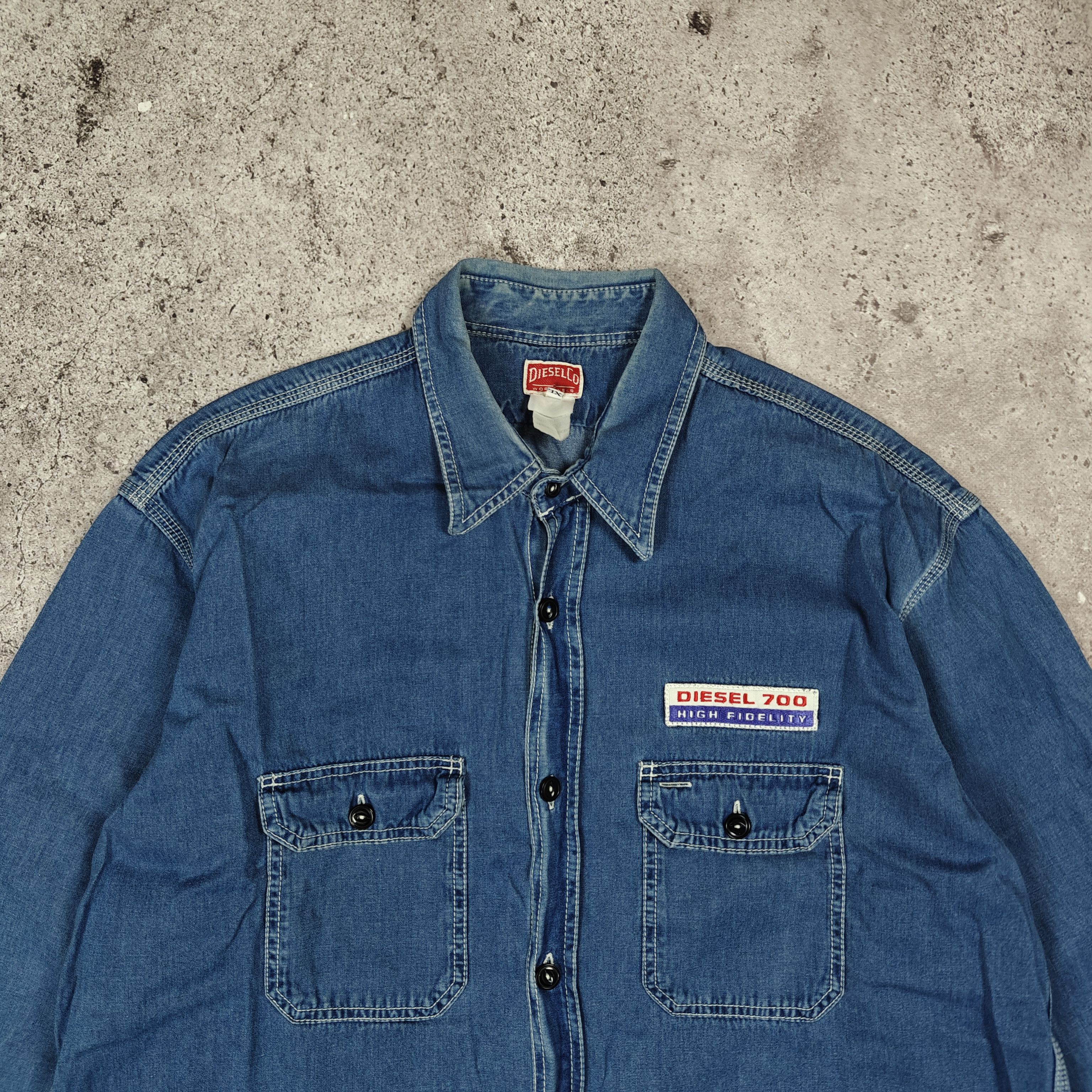 Diesel Diesel Shirt VTG Archive Denim Jacket Blue size XL Size US XL / EU 56 / 4 - 2 Thumbnail