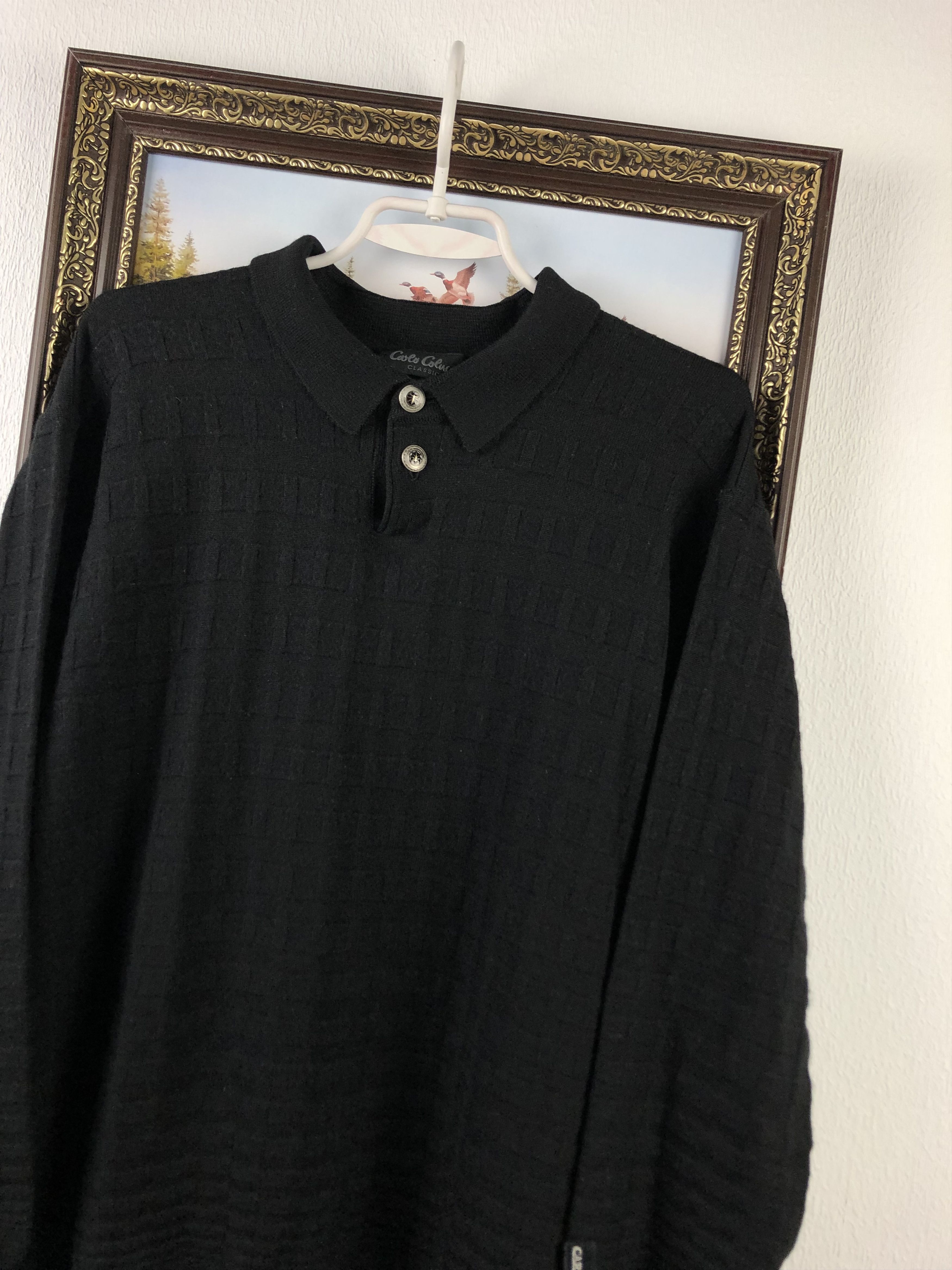 Carlo Colucci Vintage Carlo Colucci Sweater Jumper Pullover Black Mens Size US M / EU 48-50 / 2 - 4 Thumbnail