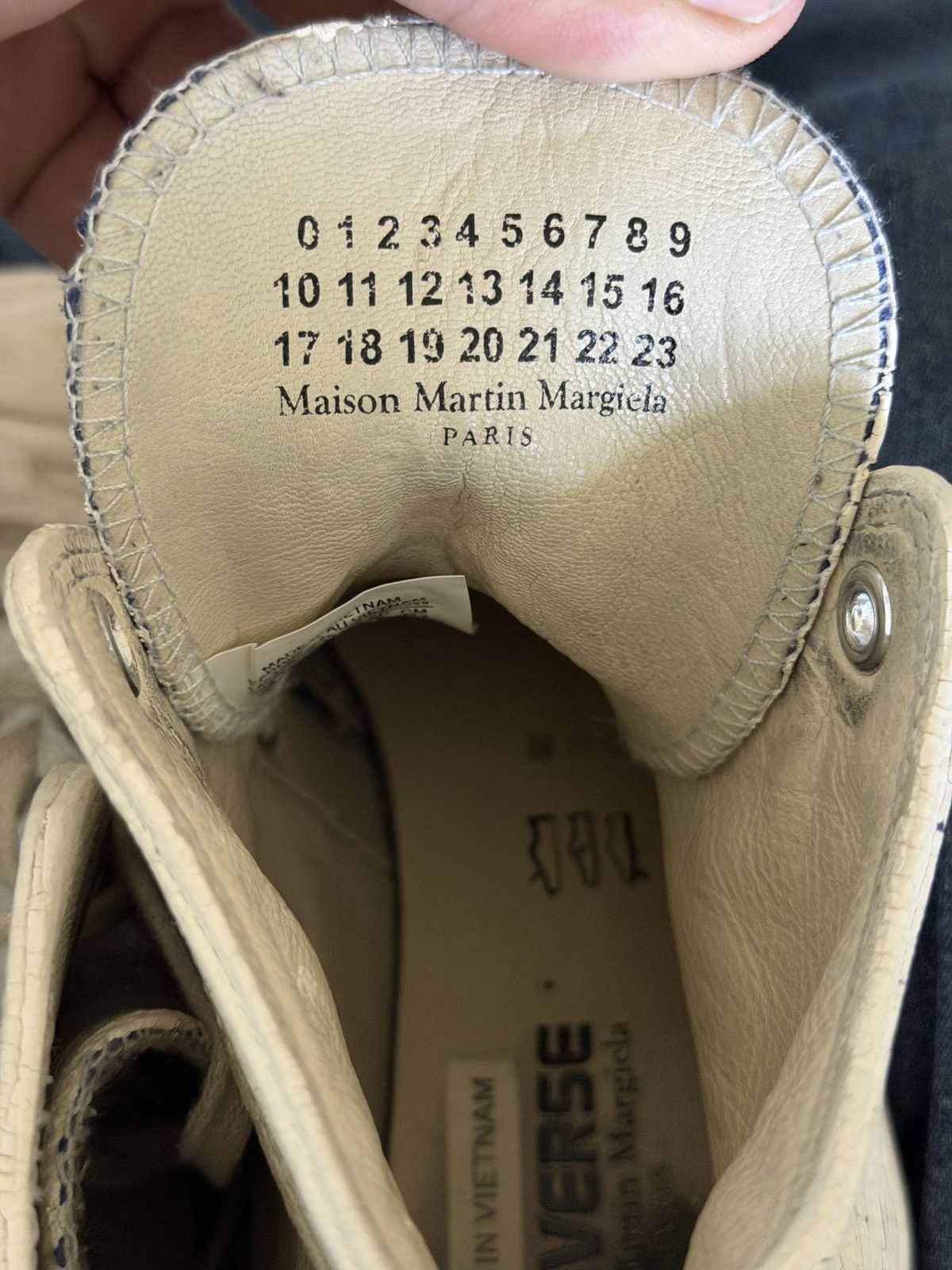 Converse × Maison Margiela *sold Maison margiela x converse high tops Size US 6 / EU 39 - 12 Thumbnail