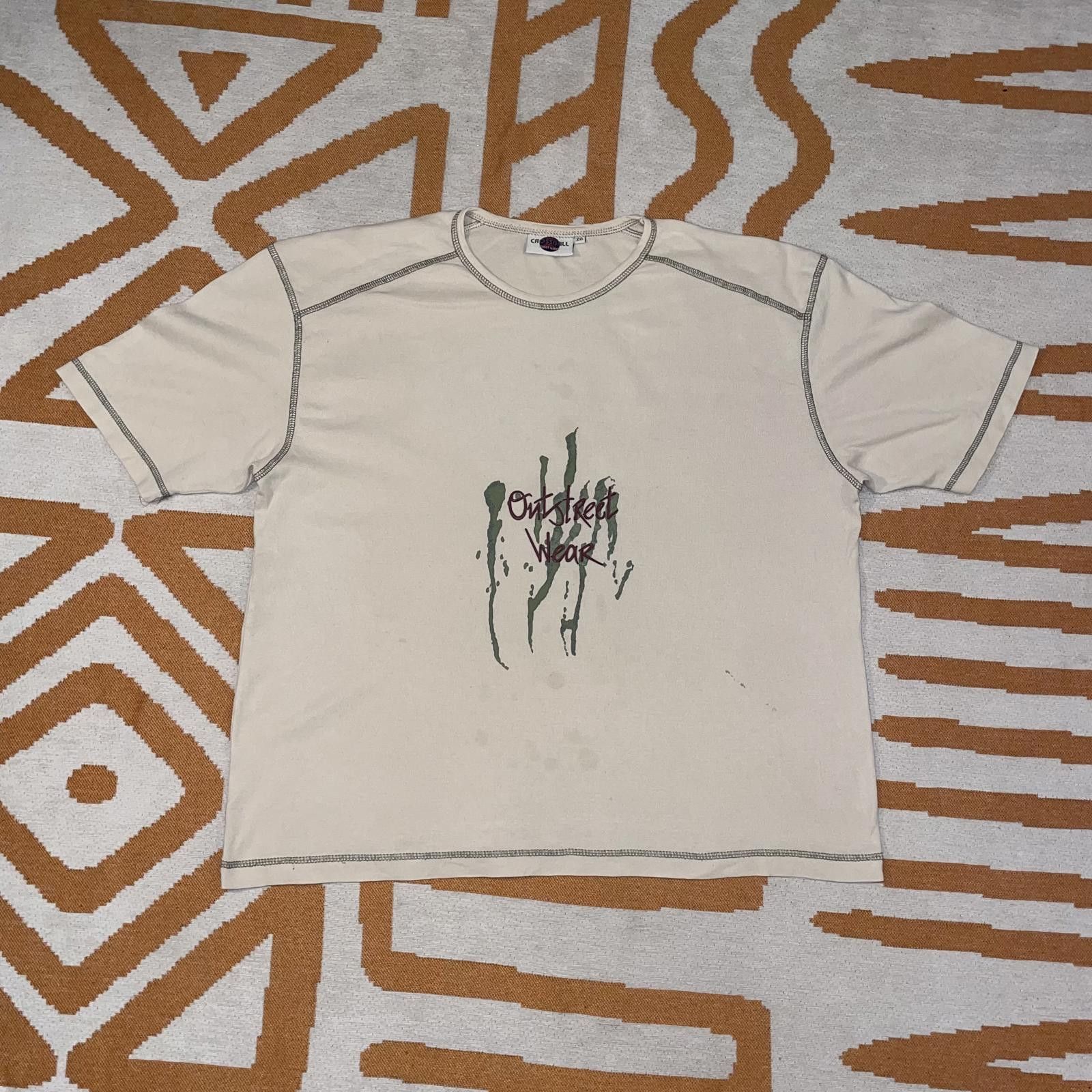 Designer Crossball 00s Textured Graphic T-Shirt XXL Size US XXL / EU 58 / 5 - 1 Thumbnail