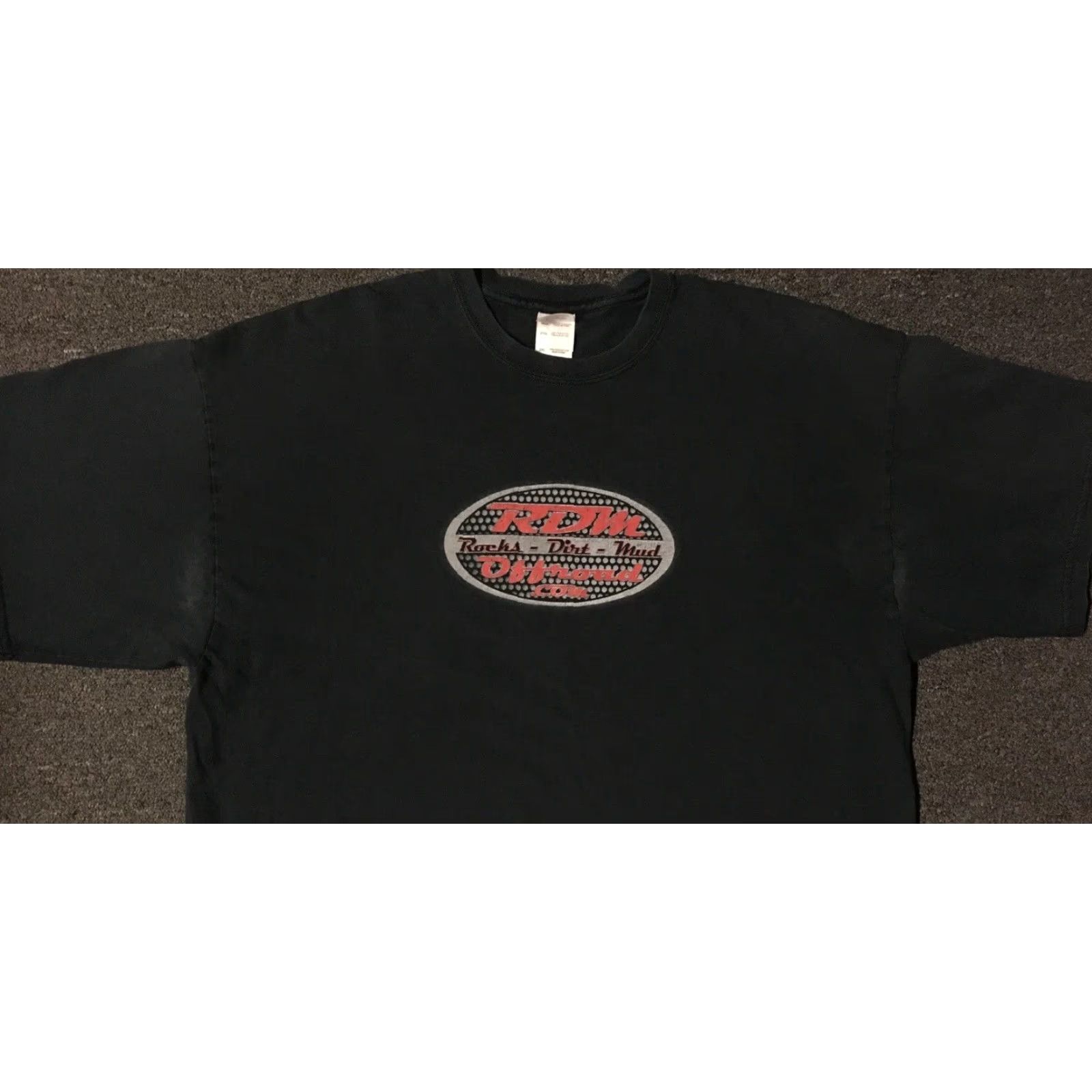 Vintage Vtg Dirt Bike T-Shirt MX Motocross Racing Black 2XL Short Sleeve Men Grunge 90s Vintage Rocks Dirt Mud Distressed Shirt XXL Size US XXL / EU 58 / 5 - 7 Thumbnail