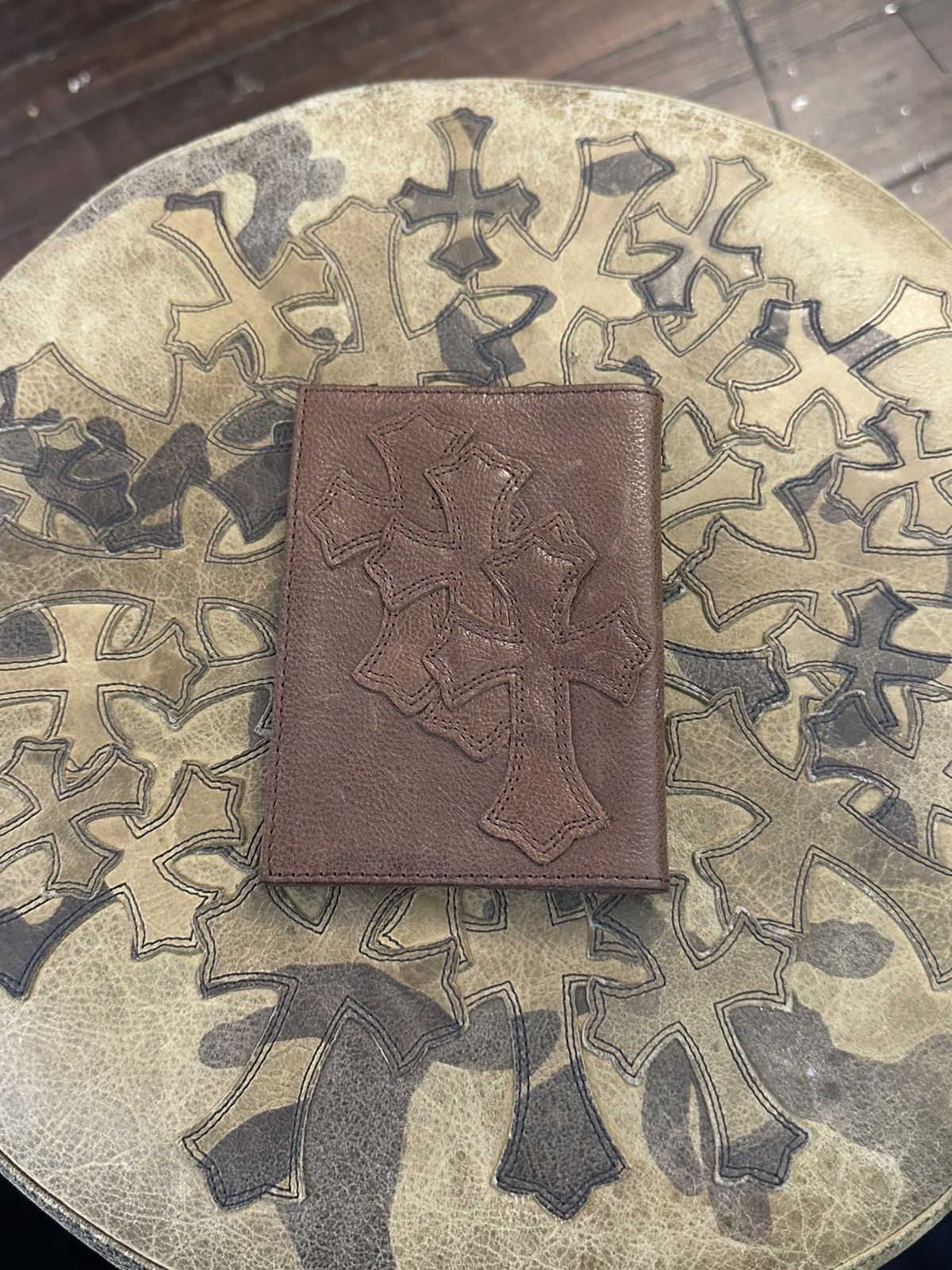 Chrome Hearts CHROME HEARTS TRIPPLE PATCH PASSPORT HOLDER Size ONE SIZE - 1 Thumbnail