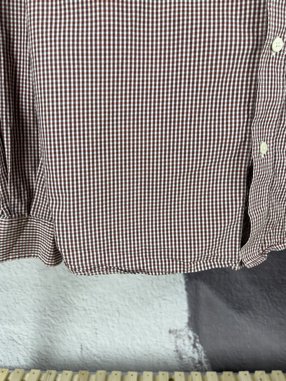 Fred Perry Fred Perry red checkered long sleeve cotton shirt Size US L / EU 52-54 / 3 - 6 Thumbnail