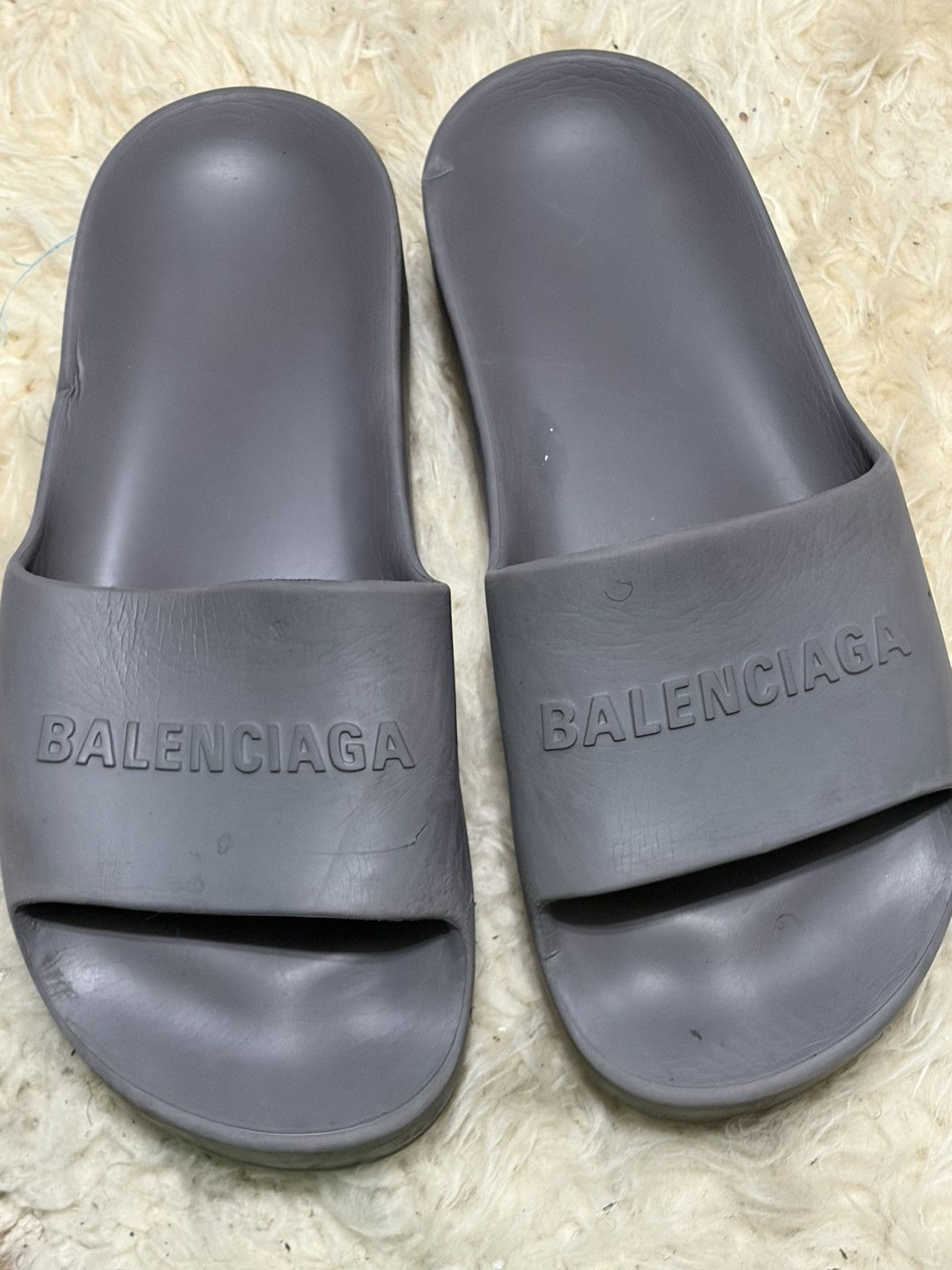 Balenciaga Balenciaga Logo Platform Slides Size US 10 / IT 40 - 4 Thumbnail