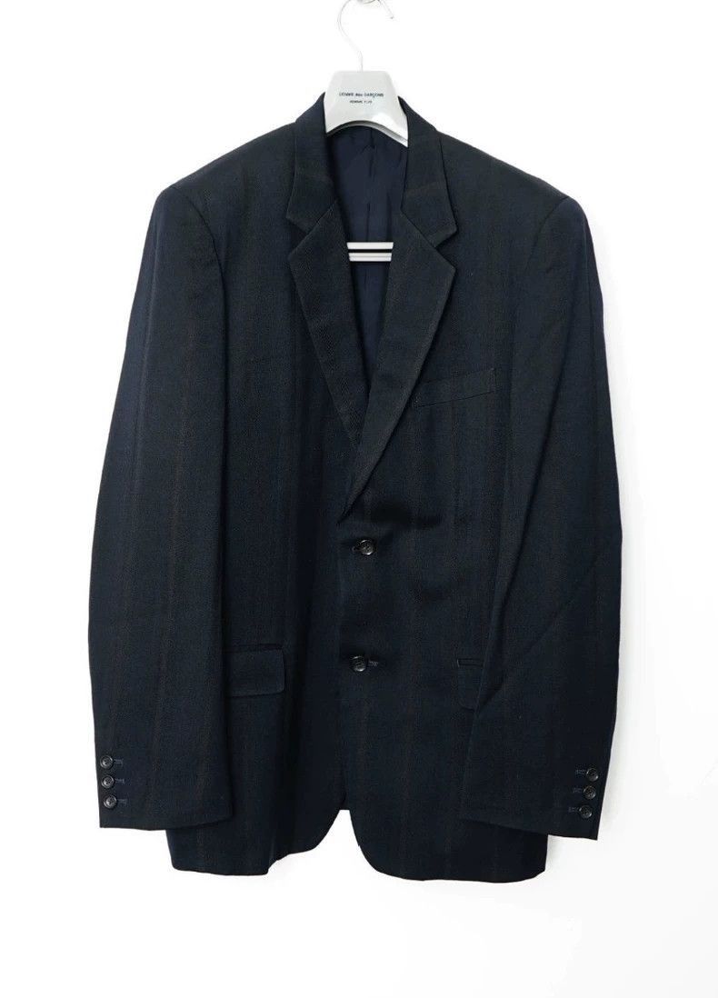 ジャケット・アウター yohji yamamoto wool silk Jacket Yohji Yamamoto Yohji Yamamoto Wool Silk Blend Suit Jacket