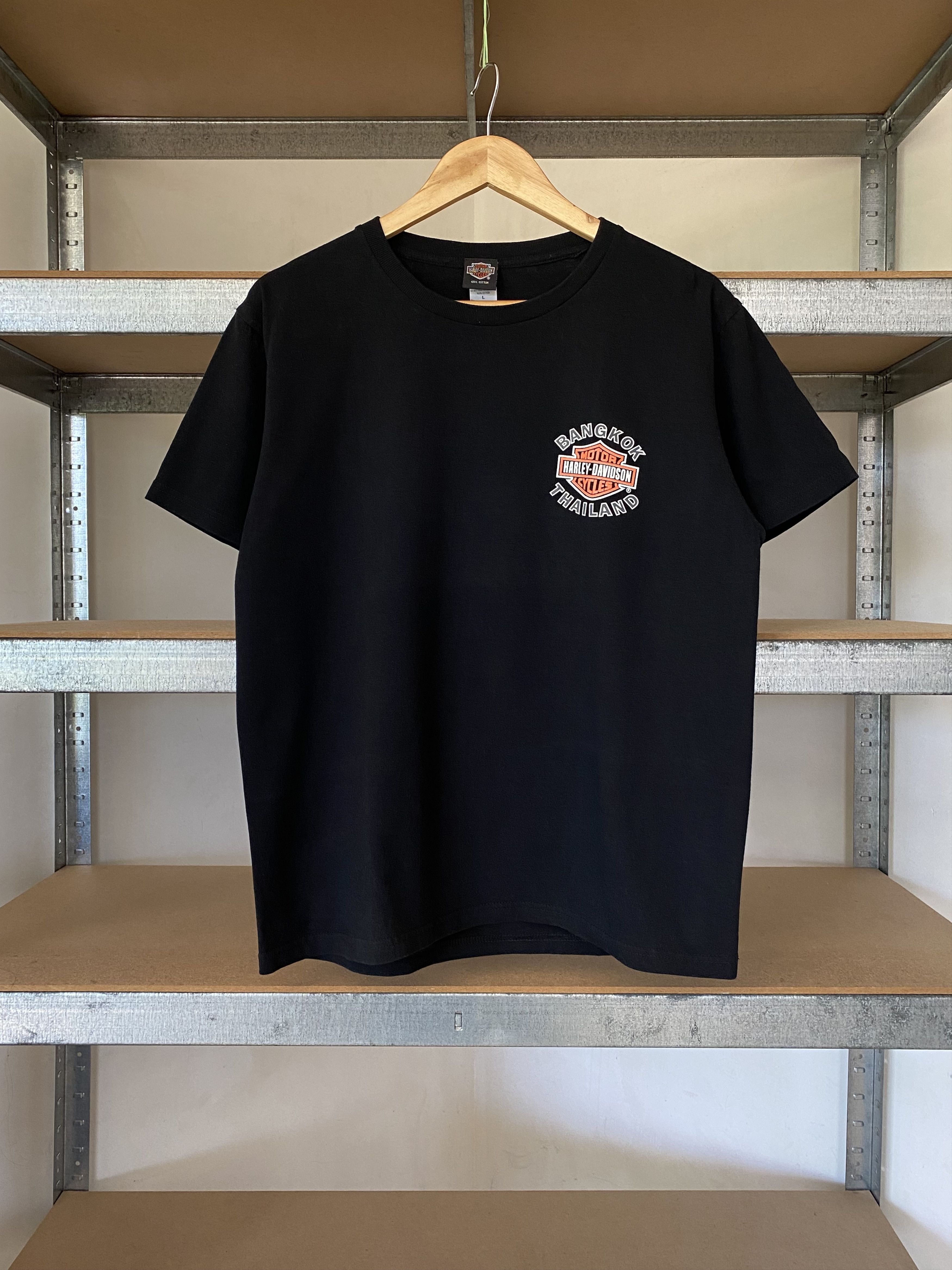 Harley Davidson Harley Davidson Bangkok Thailand Vintage Black Tee Size US L / EU 52-54 / 3 - 2 Thumbnail