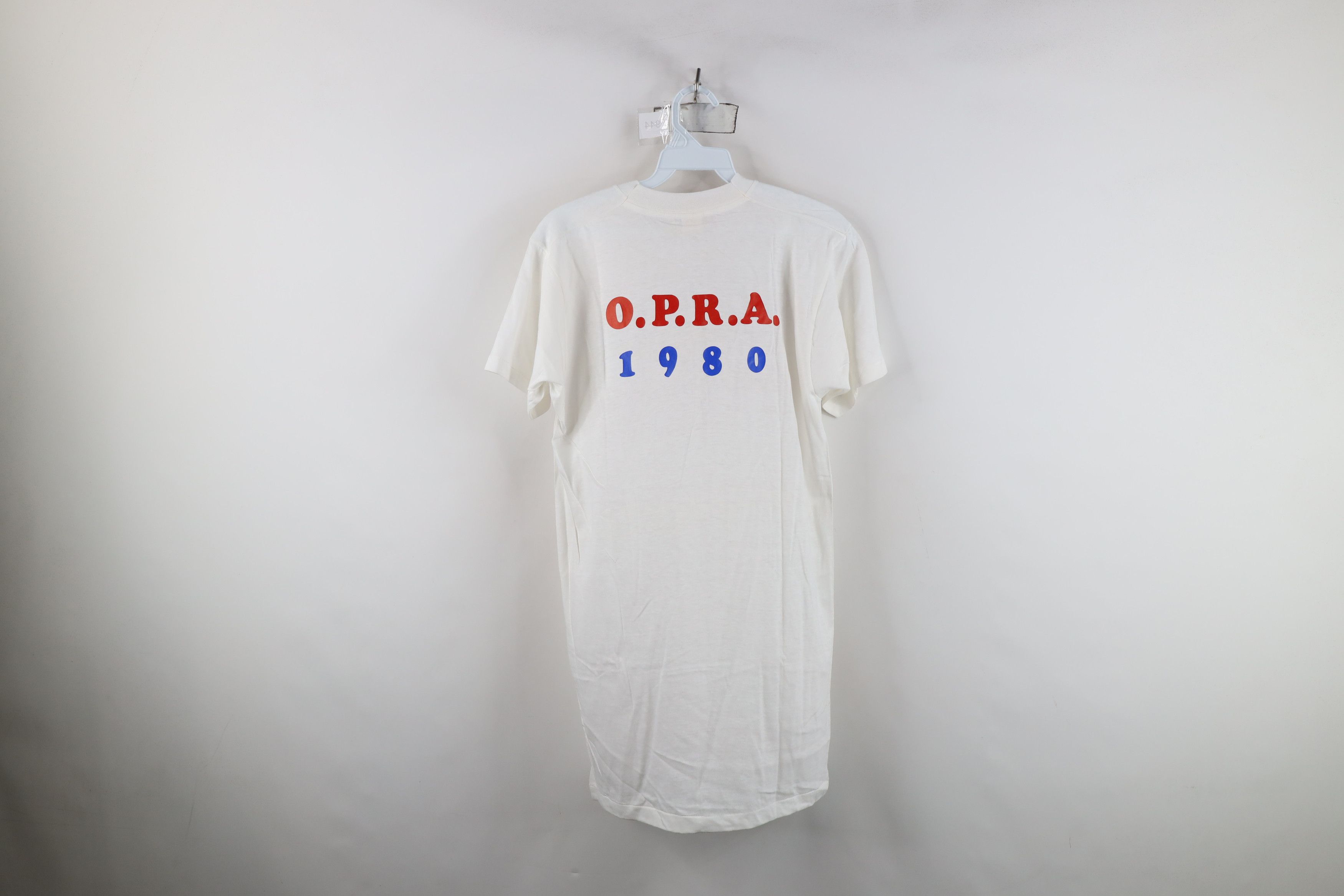 Vintage Vintage 70s A Teamster Union Short Sleeve T-Shirt White USA Size US L / EU 52-54 / 3 - 11 Thumbnail