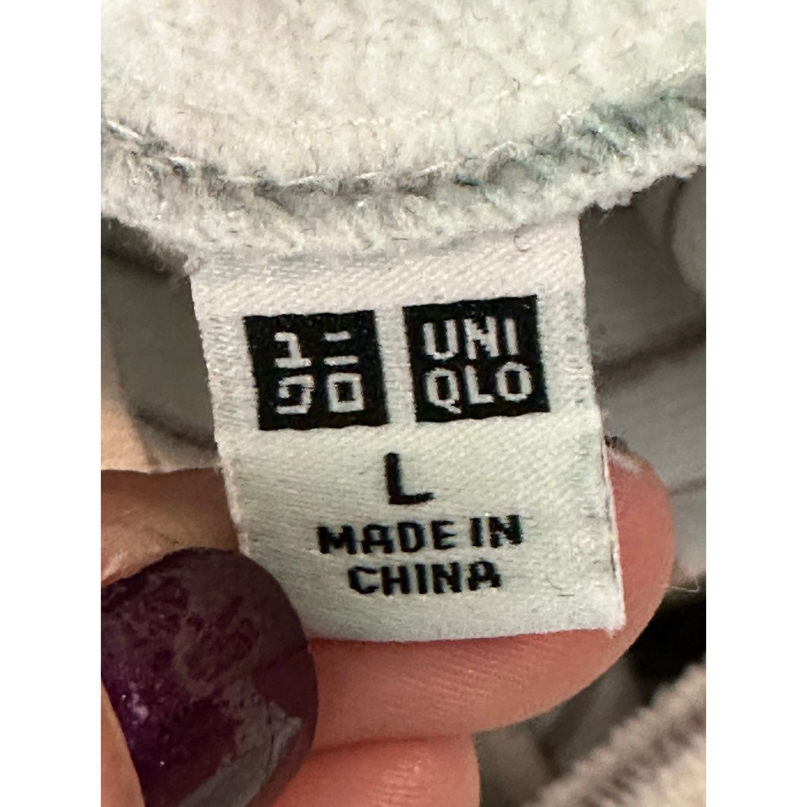 Uniqlo Uniqlo white gray stripes long sleeves fleece t shirt size L Size L / US 10 / IT 46 - 3 Thumbnail