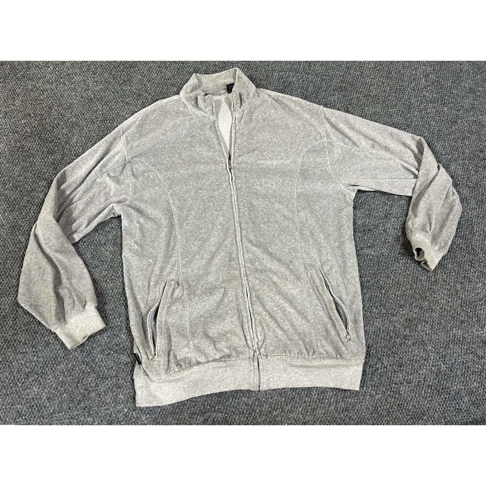 Sean John Sean John Sweatshirt Mens Large Gray Full Zip Track Jacket Pockets Logo Size US L / EU 52-54 / 3 - 2 Thumbnail