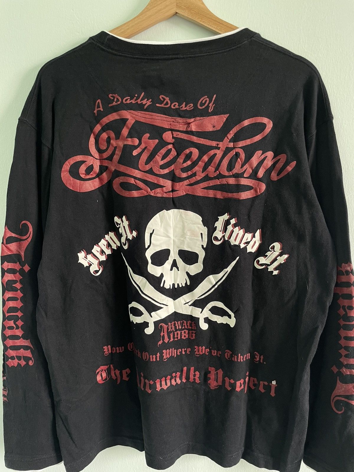 Airwalk RARE VINTAGE Y2K AIRWALK SKULL POEM LONGSLEEVE Size US XL / EU 56 / 4 - 4 Thumbnail