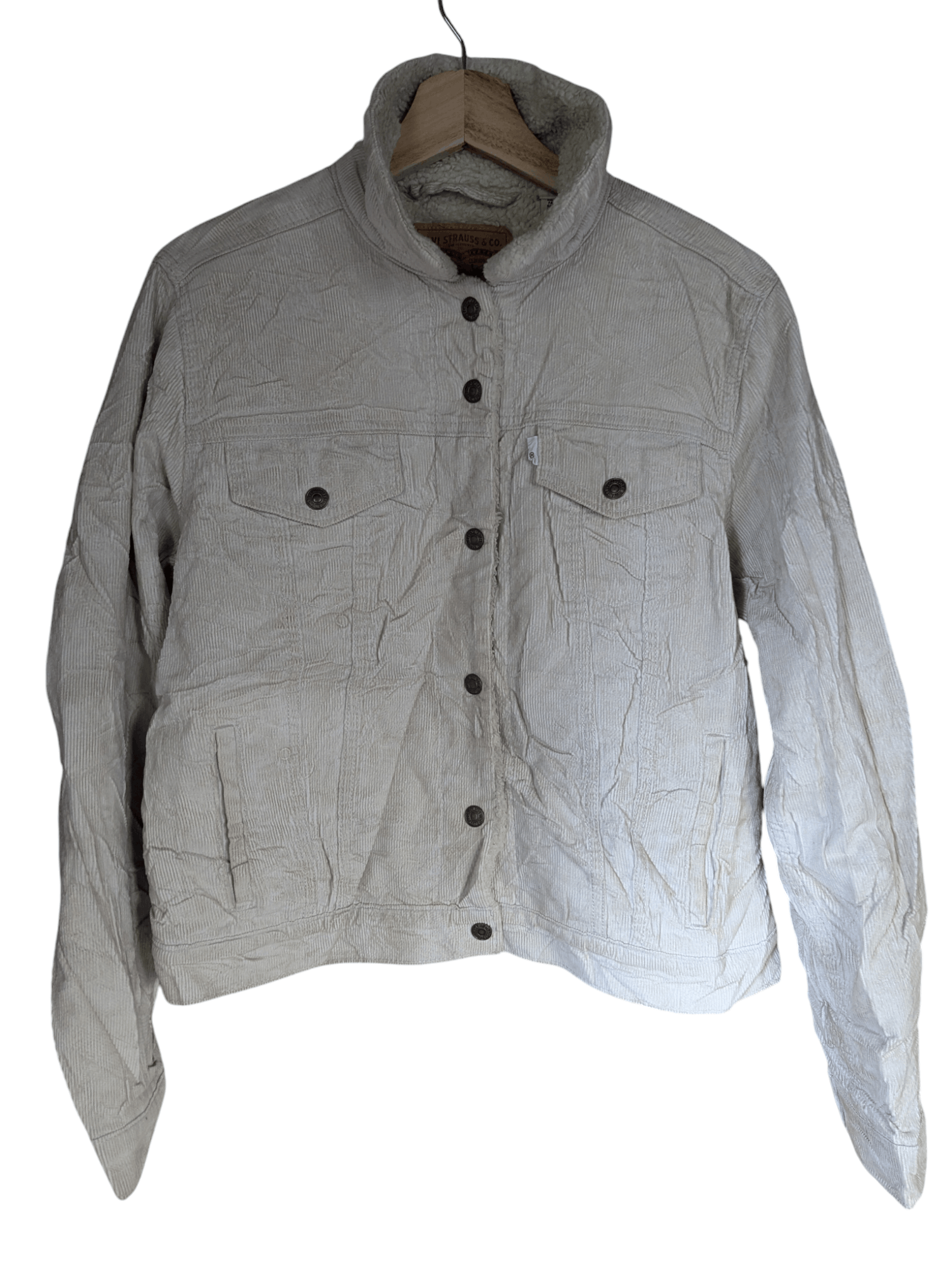 Levi's LEVI'S CORDUROY SNAP BUTTON CROPPED JACKET Size L / US 10 / IT 46 - 1 Thumbnail