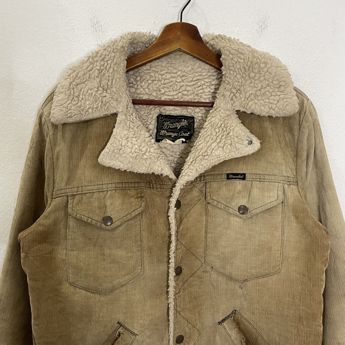 Wrangler Vintage 80s Wrangler Wrang Coat Jacket Size US L / EU 52-54 / 3 - 4 Thumbnail