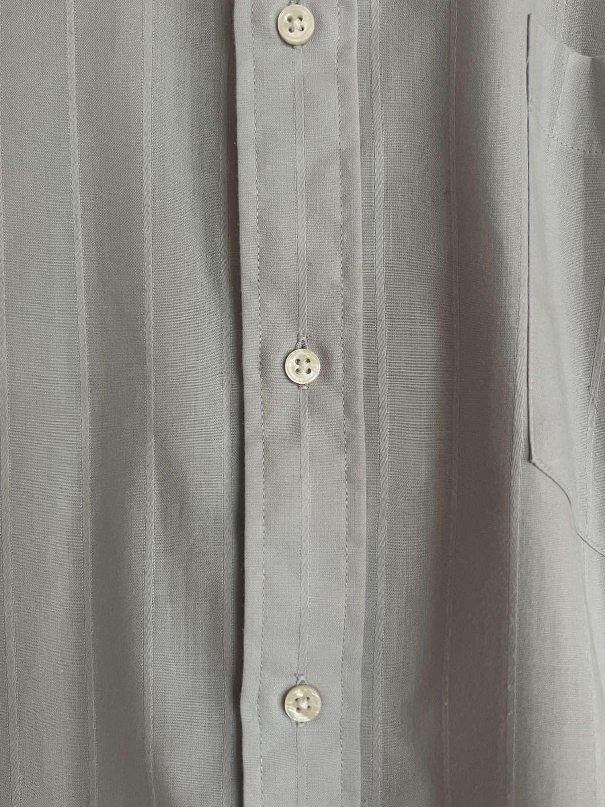 Vintage Yves Saint Laurent - Striped Dress Shirt Size 34S - 2 Thumbnail