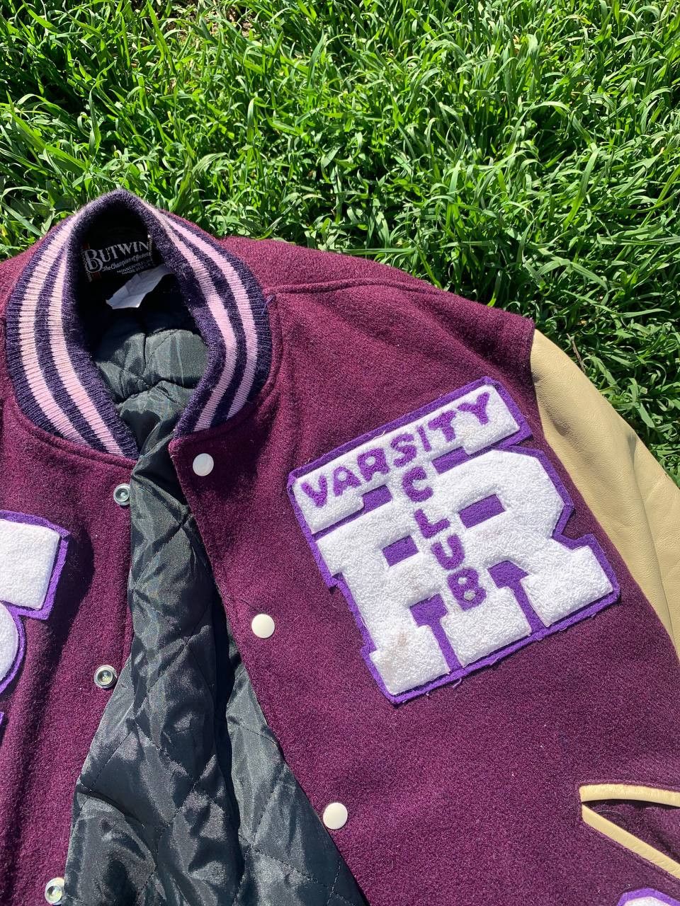 Vintage Very Rare BUTWIN Varsity Club American Bomber Leather 90s Size US M / EU 48-50 / 2 - 5 Thumbnail
