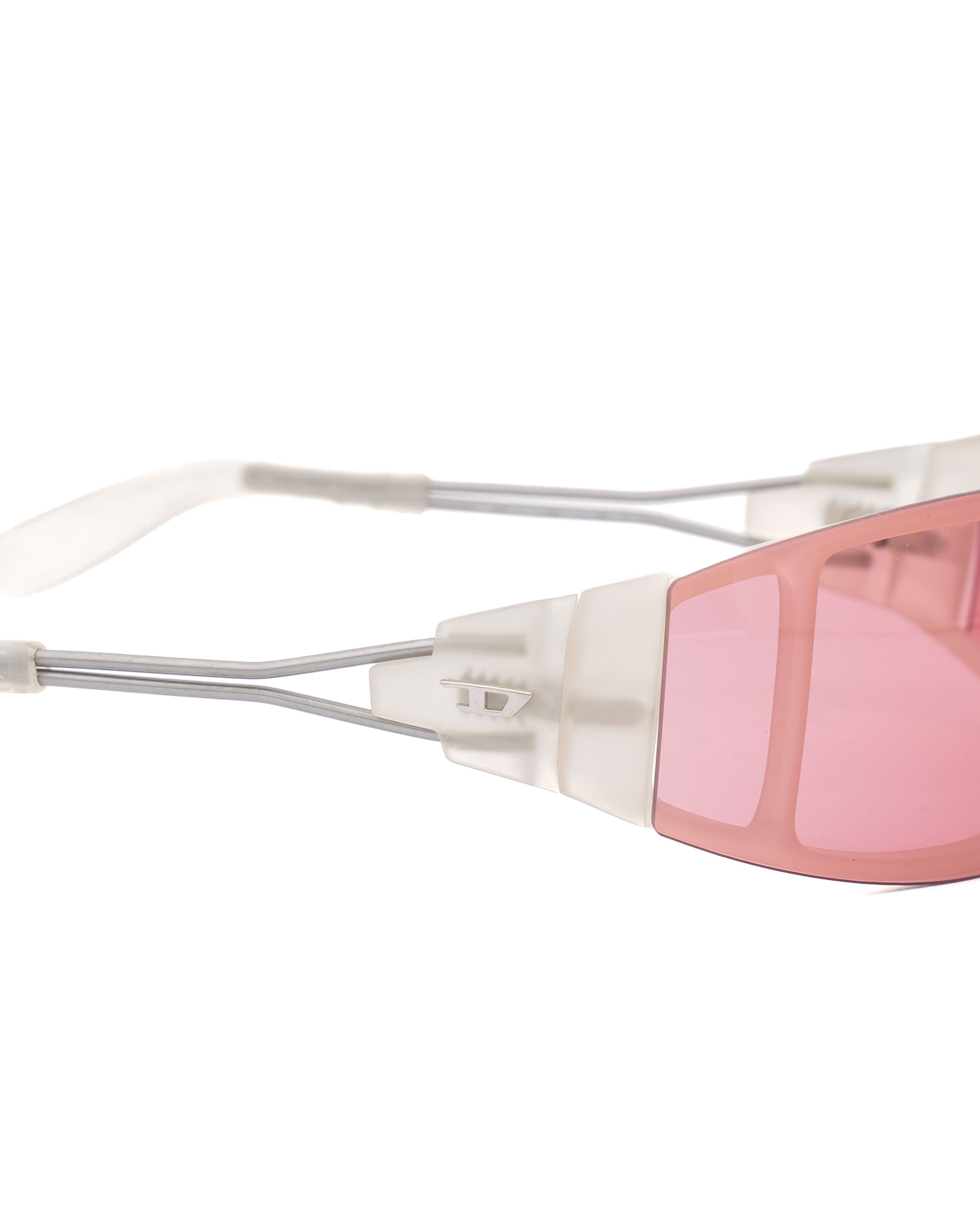Diesel '90s Pink Plastic Rimless Sport Sunglasses