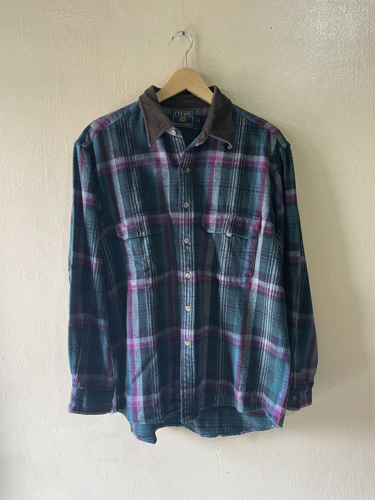 Chaps Ralph Lauren Vintage Chaps Ralph Lauren Flannel Shirt Size US L / EU 52-54 / 3 - 1 Thumbnail