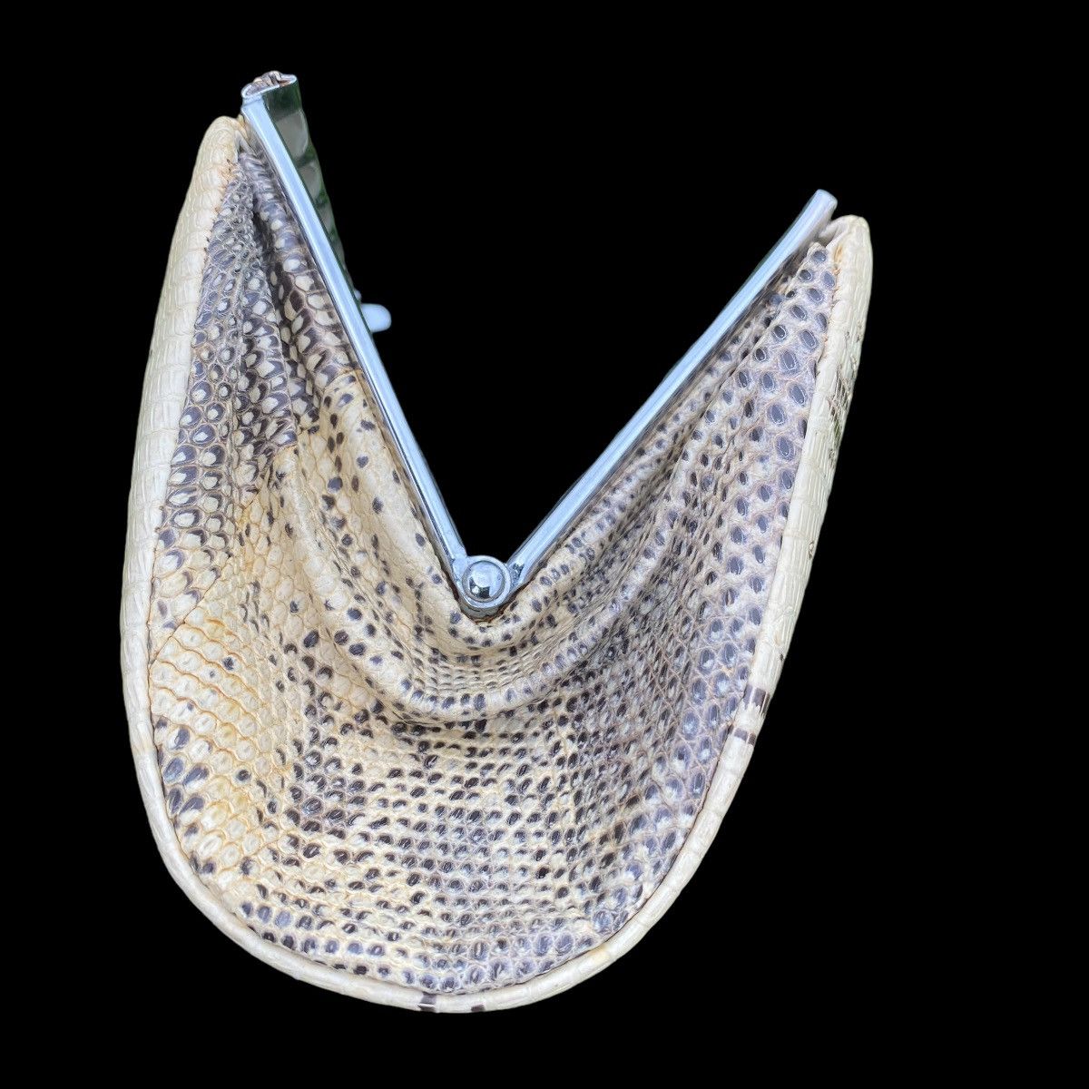 Handmade Clutch Bag Vintage Lizard Skin Size ONE SIZE - 8 Thumbnail
