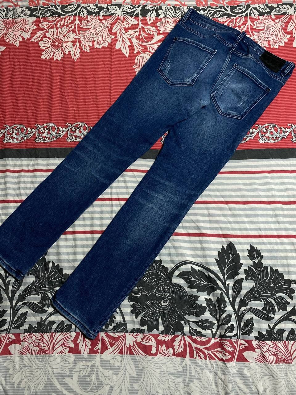 Dsquared2 × Japanese Brand Crazy Crash Dirty Baggy Faded Jean Japan Avant Garde Style Size US 32 / EU 48 - 12 Thumbnail