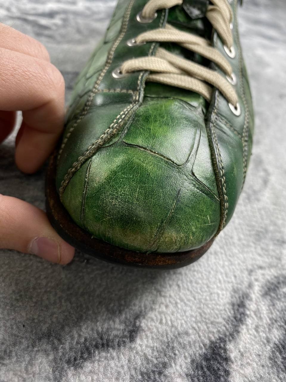 Harris Tweed Harris Lage Trainers Leather Trainers Men Size 11 Green Size US 11 / EU 44 - 19 Thumbnail